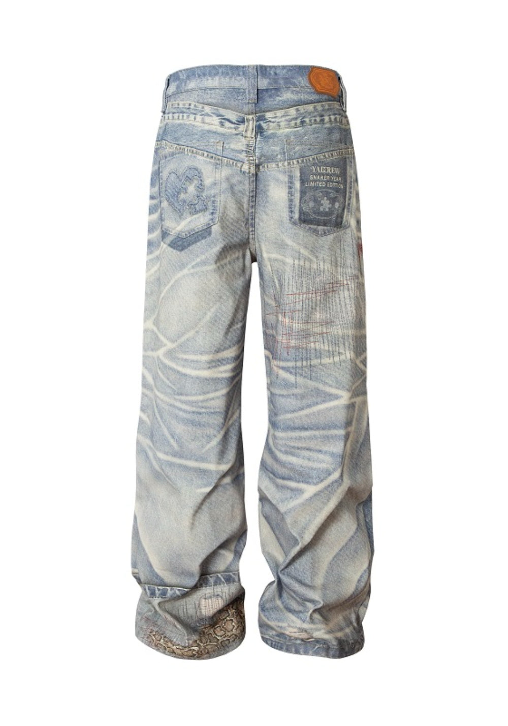 YADcrew丨YADcrew Python-Embossed Jeans - PSYLOS 1, YADcrew丨YADcrew Python-Embossed Jeans, Jeans, YADcrew, PSYLOS 1