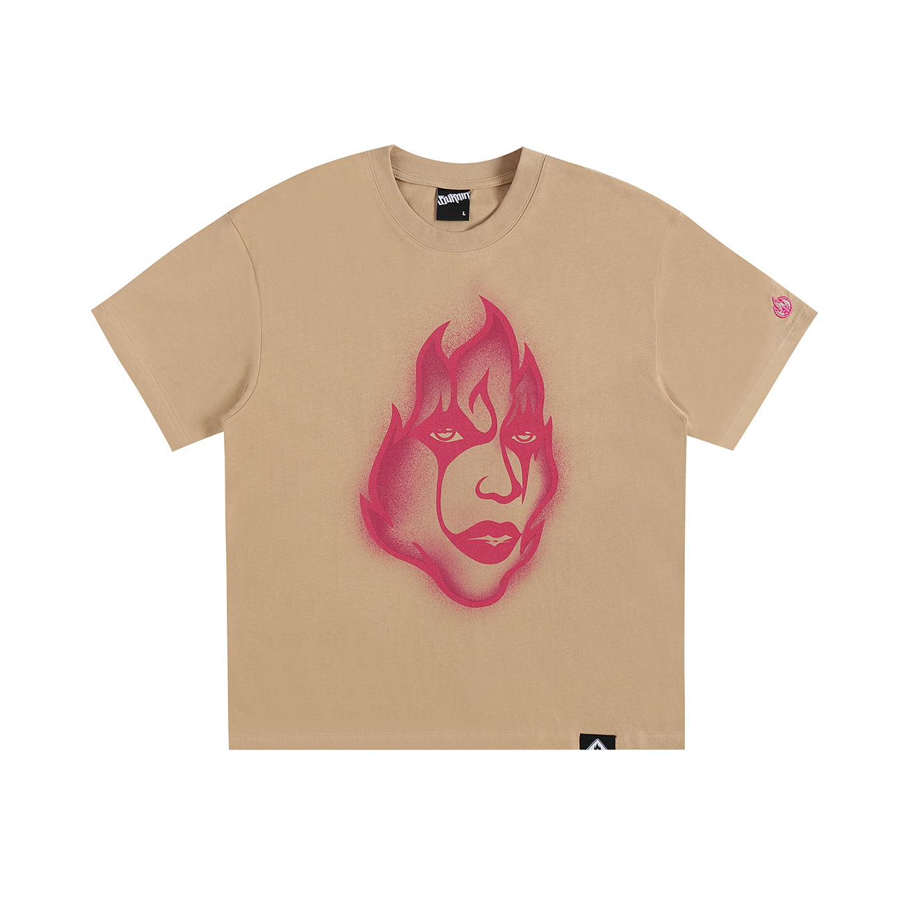 BURNIN FIRE HEART WOMEN'S SHORT SLEEVE T-SHIRT - PSYLOS 1, BURNIN FIRE HEART WOMEN'S SHORT SLEEVE T-SHIRT, T-Shirt, Burnin, PSYLOS 1