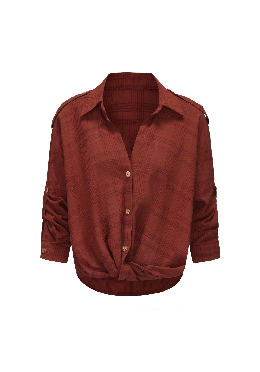 NyDkyel丨Linen Cotton Tencel Knotted Trim Adjustable Sleeve Sun Shirt - PSYLOS 1, NyDkyel丨Linen Cotton Tencel Knotted Trim Adjustable Sleeve Sun Shirt, Shirt, NyDkyel, PSYLOS 1