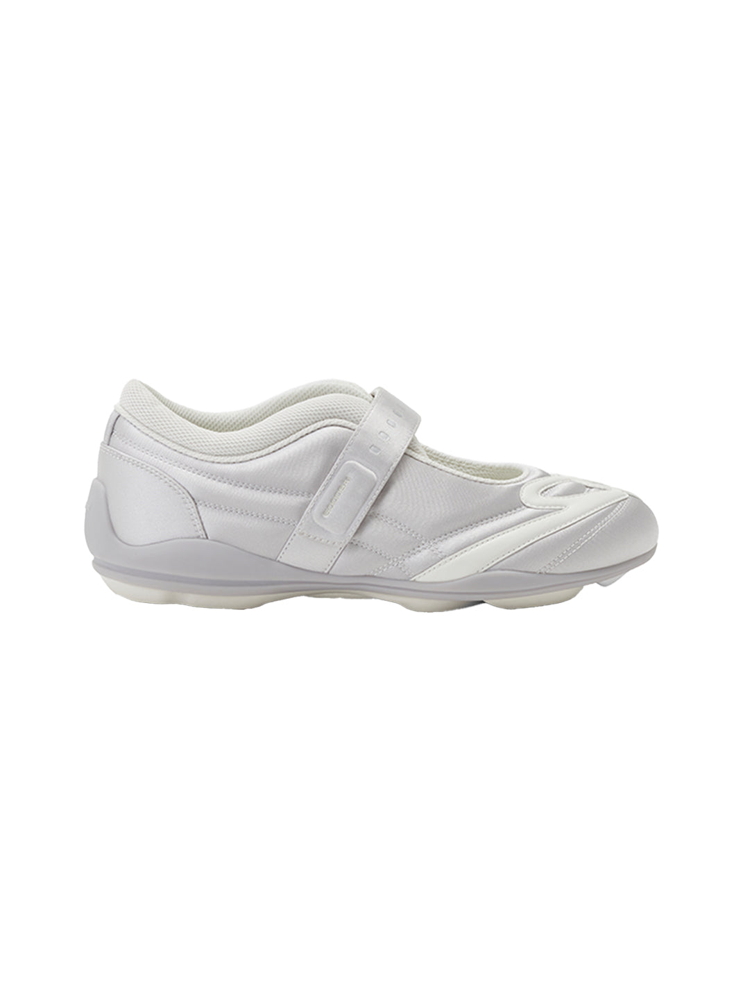 GOODBAI | Hybrid Soccer Ballet Velcro Satin Trainer-White - PSYLOS 1, GOODBAI | Hybrid Soccer Ballet Velcro Satin Trainer-White, Women's Shoes, GOODBAI, PSYLOS 1