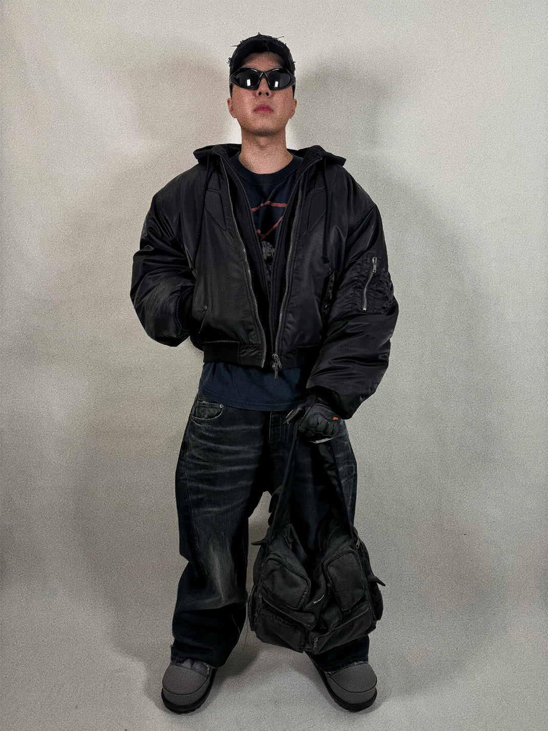 WoosterArchive | Double Layered Nylon Bomber Jacket - PSYLOS 1, WoosterArchive | Double Layered Nylon Bomber Jacket, Men's Wear, WoosterArchive, PSYLOS 1