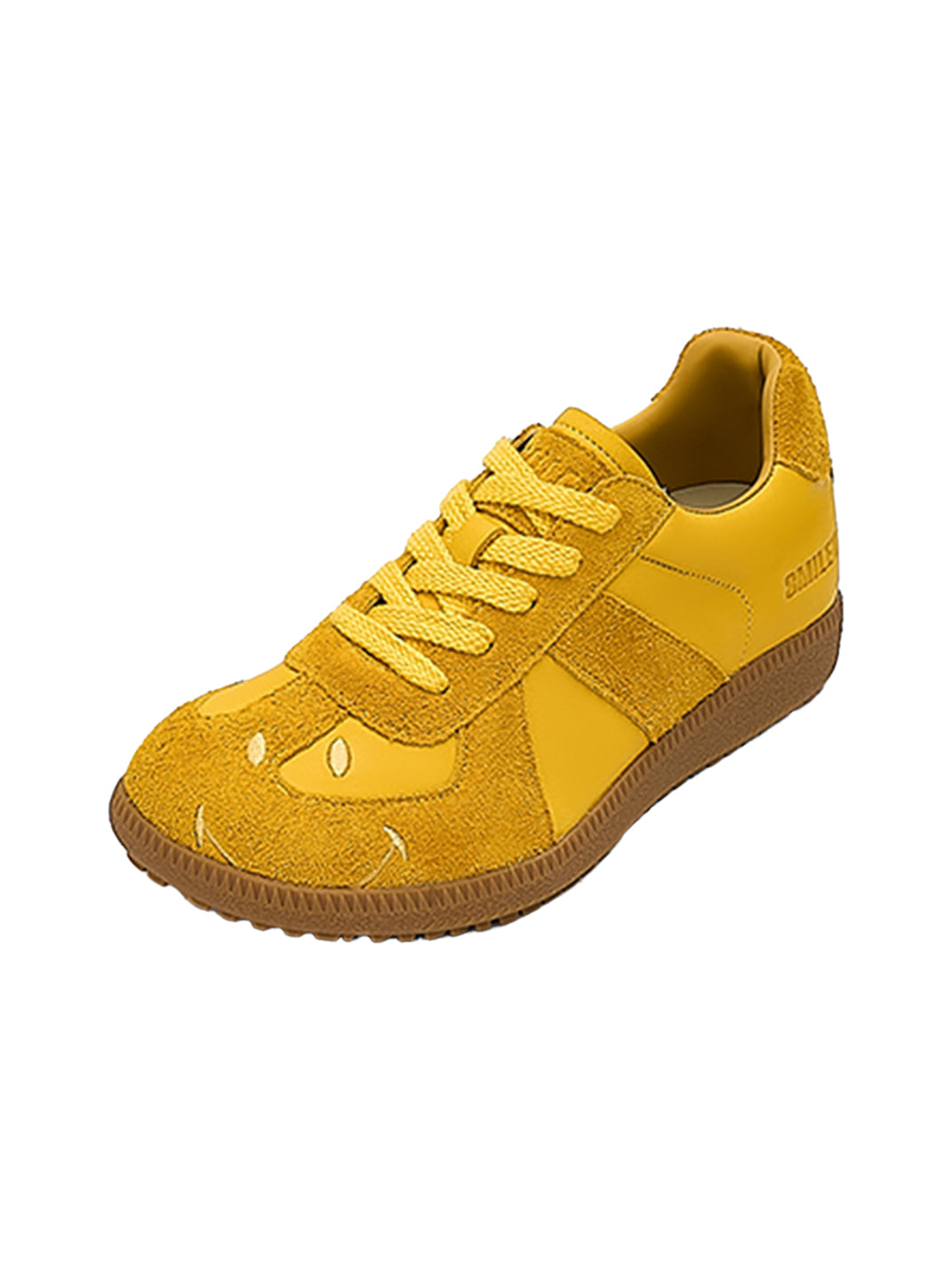 SMILEY | Mango Toe Retro Casual Sneakers-Yellow - PSYLOS 1, SMILEY | Mango Toe Retro Casual Sneakers-Yellow, Retro Trainers, SMILEY, PSYLOS 1