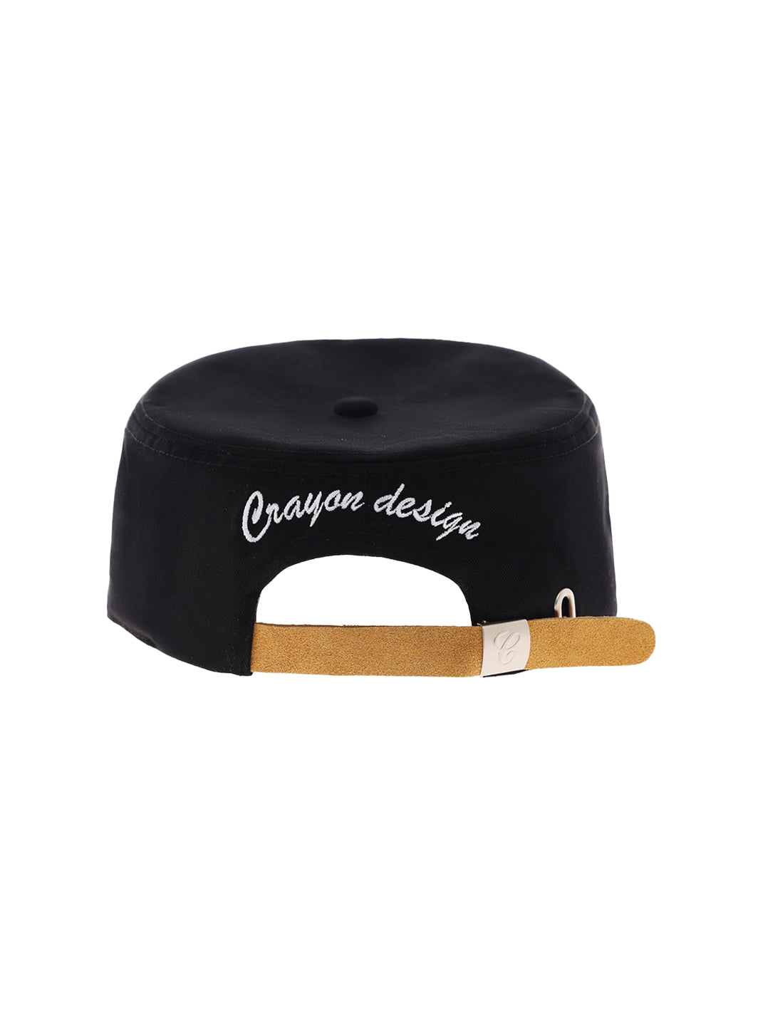 6CRAYON | Flat Brim Embroidered Baseball Cap-Black - PSYLOS 1, 6CRAYON | Flat Brim Embroidered Baseball Cap-Black, Hat, 6CRAYON•JAPAN, PSYLOS 1