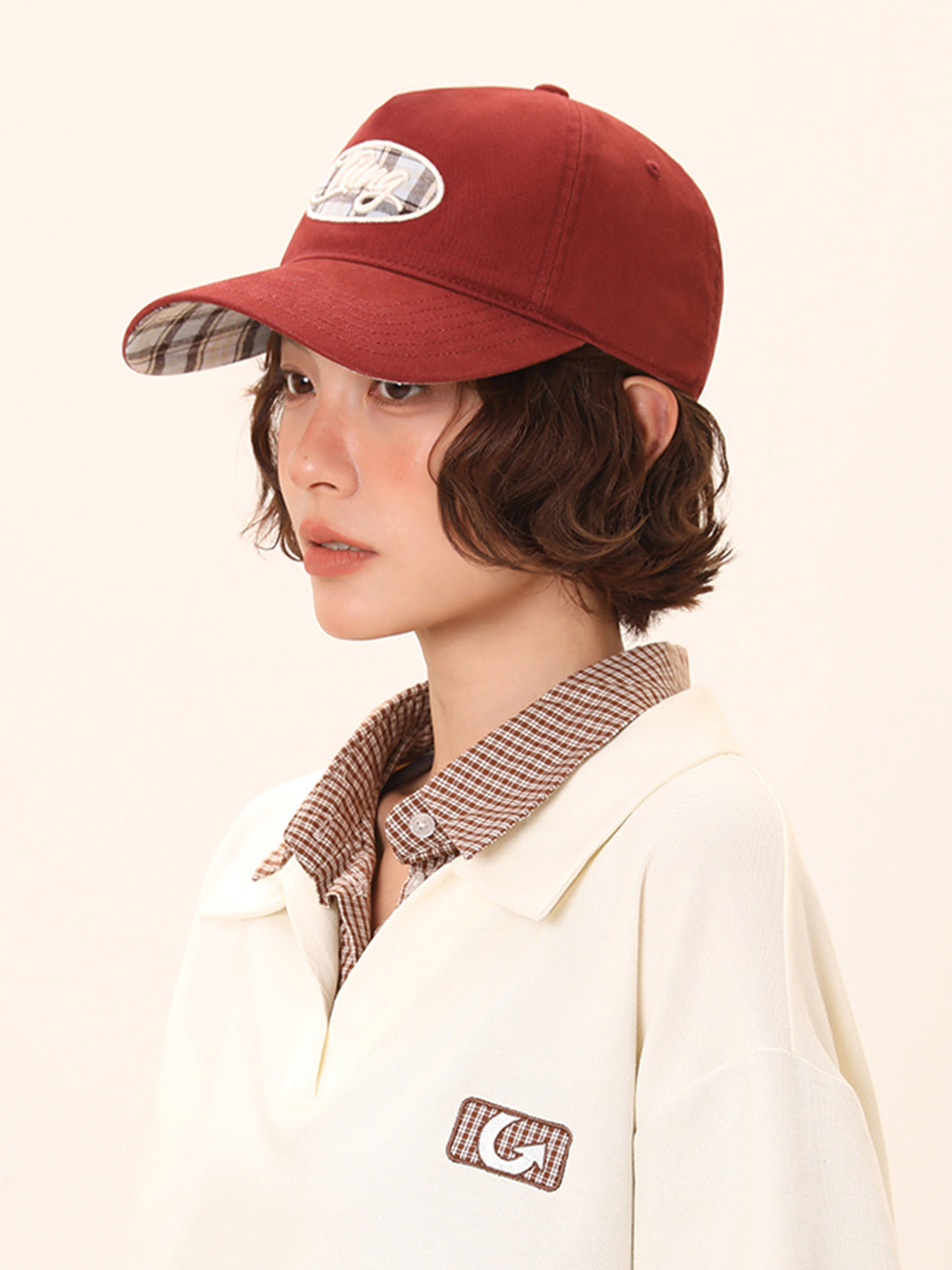 IIING | PlaidPop Curved Brim Baseball Cap - PSYLOS 1, IIING | PlaidPop Curved Brim Baseball Cap, Accessories, IIING, PSYLOS 1