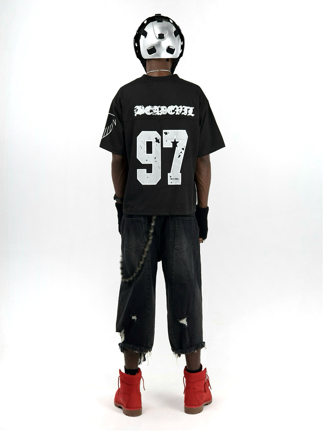 BE A DEVIL丨Sanskrit Letter Hockey Jersey T-Shirt - PSYLOS 1, BE A DEVIL丨Sanskrit Letter Hockey Jersey T-Shirt, T-Shirt, BE A DEVIL, PSYLOS 1