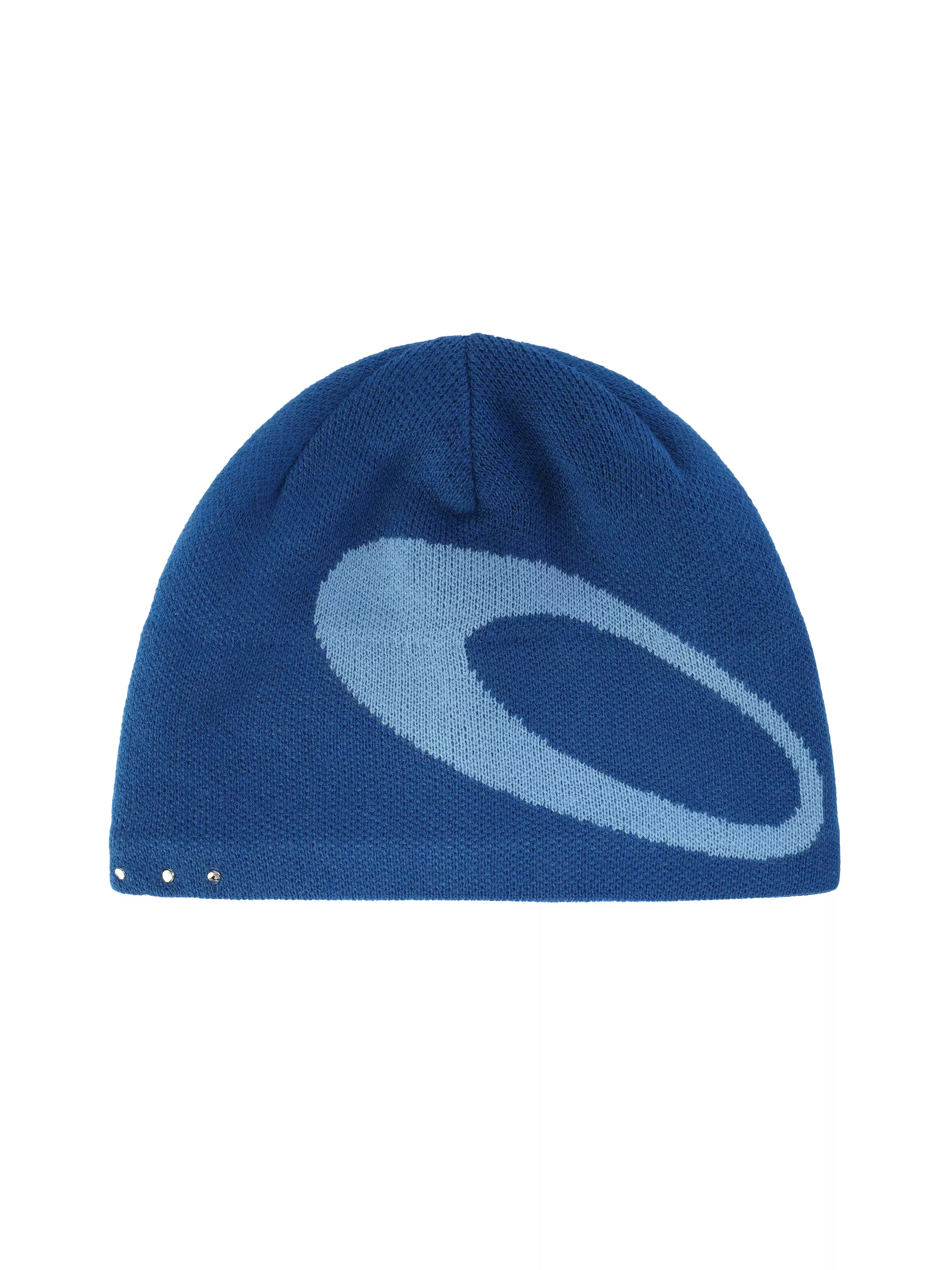 Blue Logo Knit Beanie