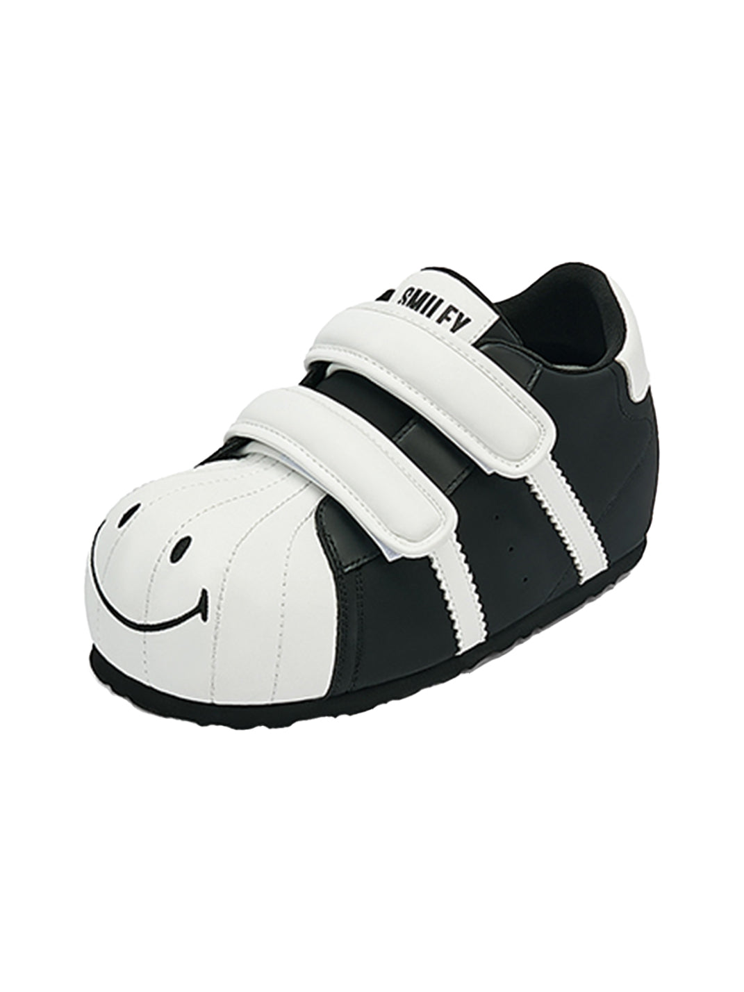 SMILEY | Shell Toe Chunky Velcro Shoes-Black - PSYLOS 1, SMILEY | Shell Toe Chunky Velcro Shoes-Black, Casual Sneakers, SMILEY, PSYLOS 1