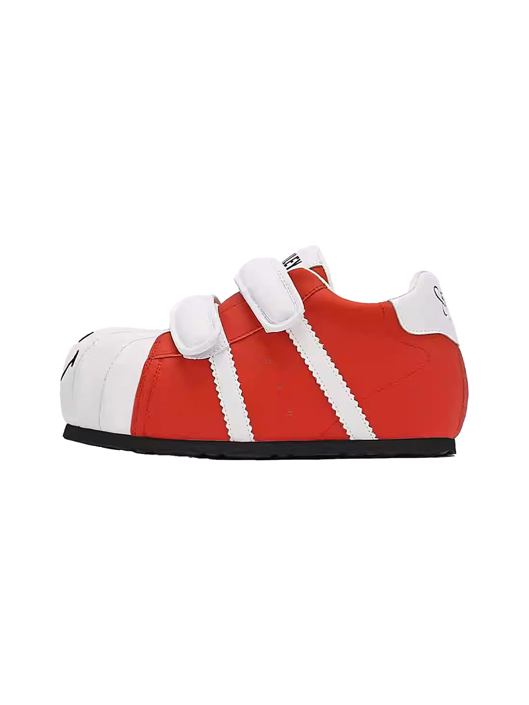 SMILEY | Shell Toe Chunky Velcro Shoes-Red&White - PSYLOS 1, SMILEY | Shell Toe Chunky Velcro Shoes-Red&White, Casual Sneakers, SMILEY, PSYLOS 1