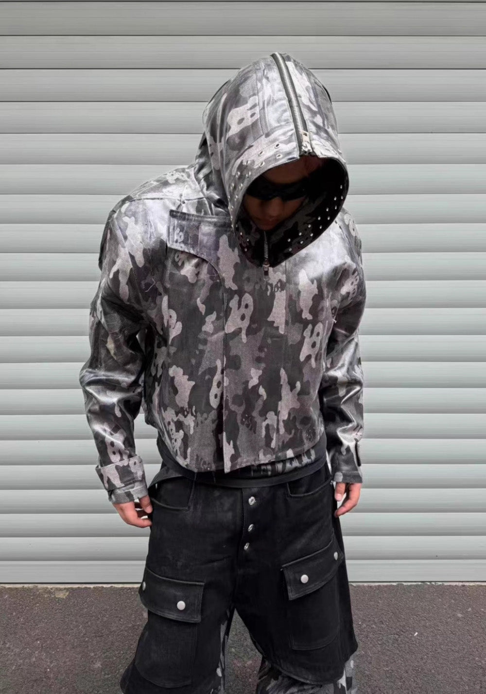 Disark│Cropped N2B Jacket (Deconstructed, All Black) - PSYLOS 1, Disark│Cropped N2B Jacket (Deconstructed, All Black), Jackets, Disark, PSYLOS 1