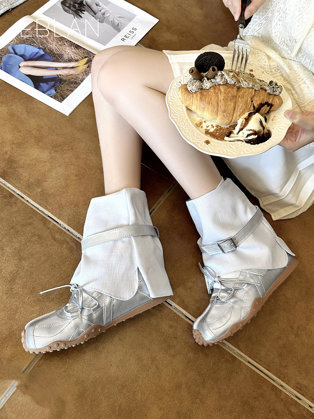 EBLAN | Hybrid Ballet Velcro Trainer With Removable Sock Shaft - PSYLOS 1, EBLAN | Hybrid Ballet Velcro Trainer With Removable Sock Shaft, Ballet Trainers, EBLAN, PSYLOS 1