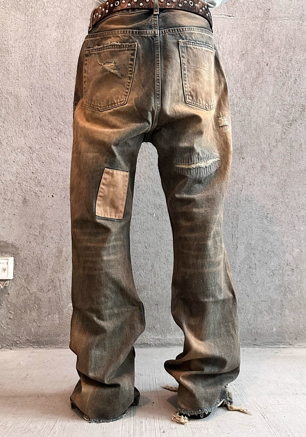 REGEN ZONE丨"RIOT" Boro Distressed Patchwork Pants - PSYLOS 1, REGEN ZONE丨"RIOT" Boro Distressed Patchwork Pants, Pants, REGEN ZONE•JAPAN, PSYLOS 1