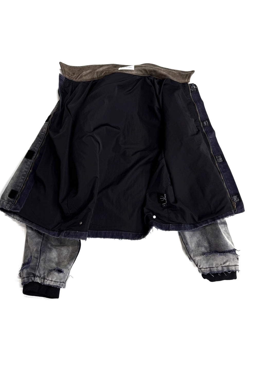 TBR-J22 Distressed Canvas Jacket - Leather Trim - PSYLOS 1, TBR-J22 Distressed Canvas Jacket - Leather Trim, Jackets, TBR, PSYLOS 1