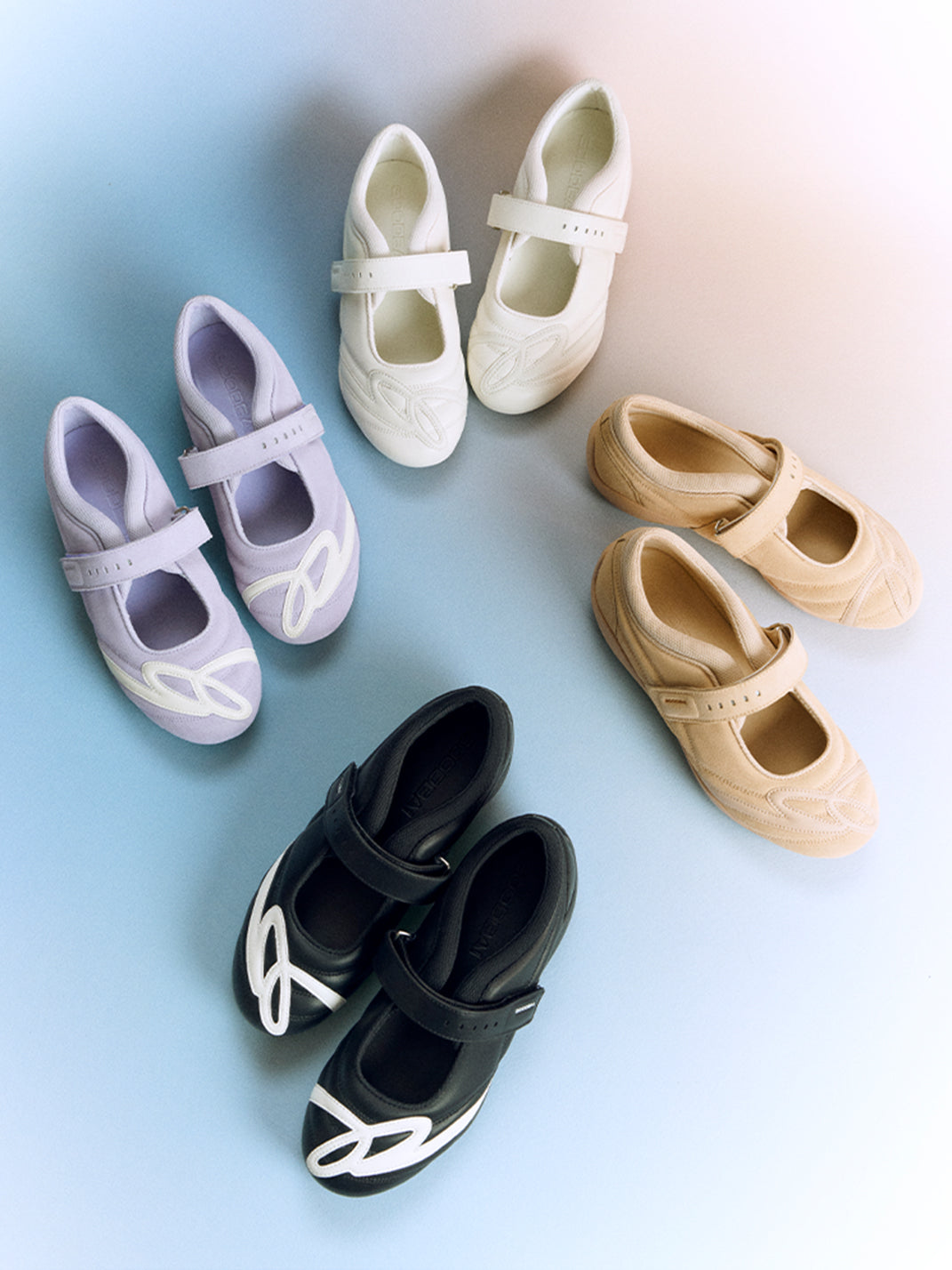 GOODBAI | Hybrid Soccer Ballet Velcro Suede Trainer-Lavender - PSYLOS 1, GOODBAI | Hybrid Soccer Ballet Velcro Suede Trainer-Lavender, Women's Shoes, GOODBAI, PSYLOS 1