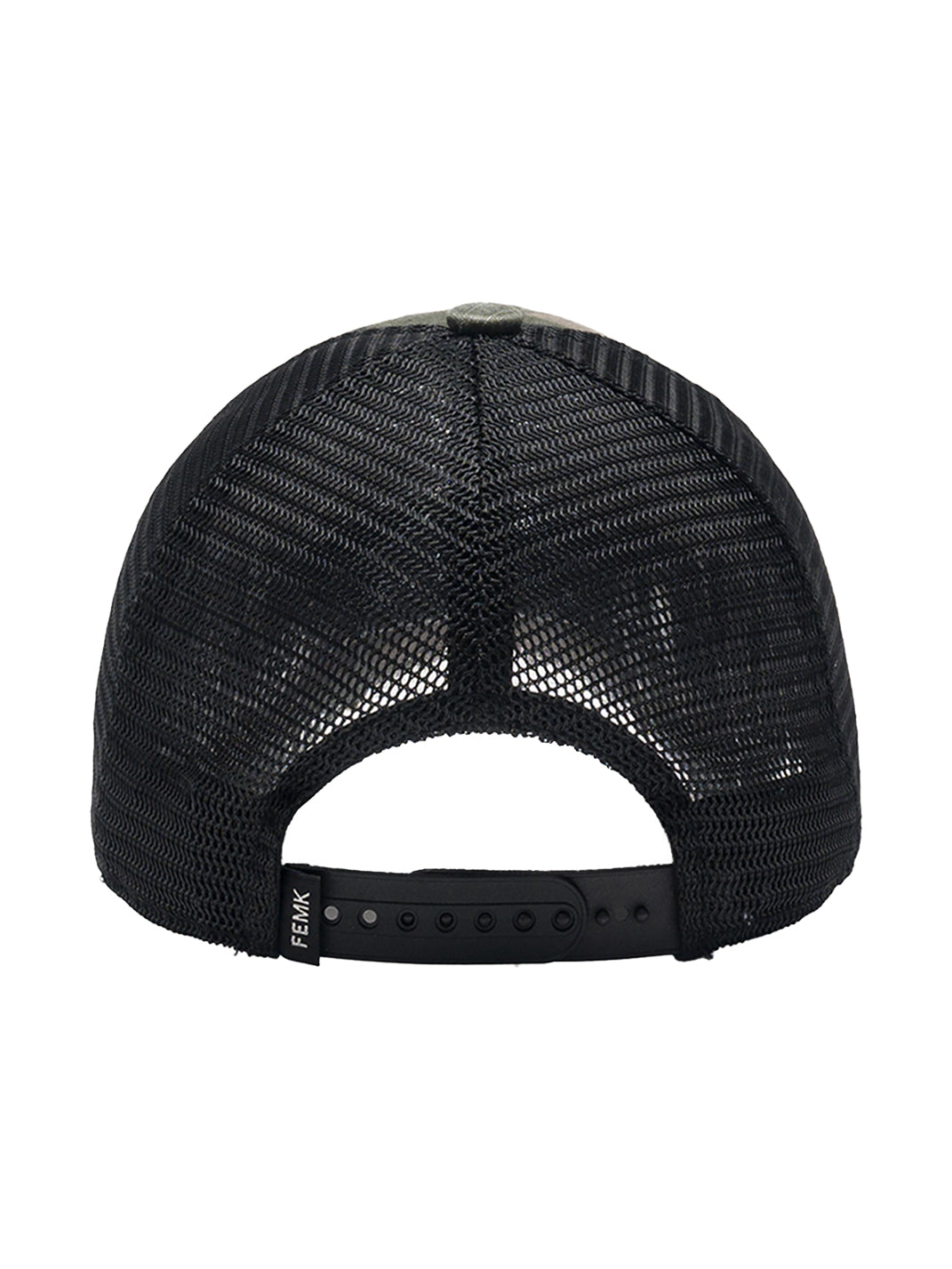 FLEAMARKET | Camo Patchwork Curve Brim Trucker Hat - PSYLOS 1, FLEAMARKET | Camo Patchwork Curve Brim Trucker Hat, Hats, FLEAMARKET, PSYLOS 1