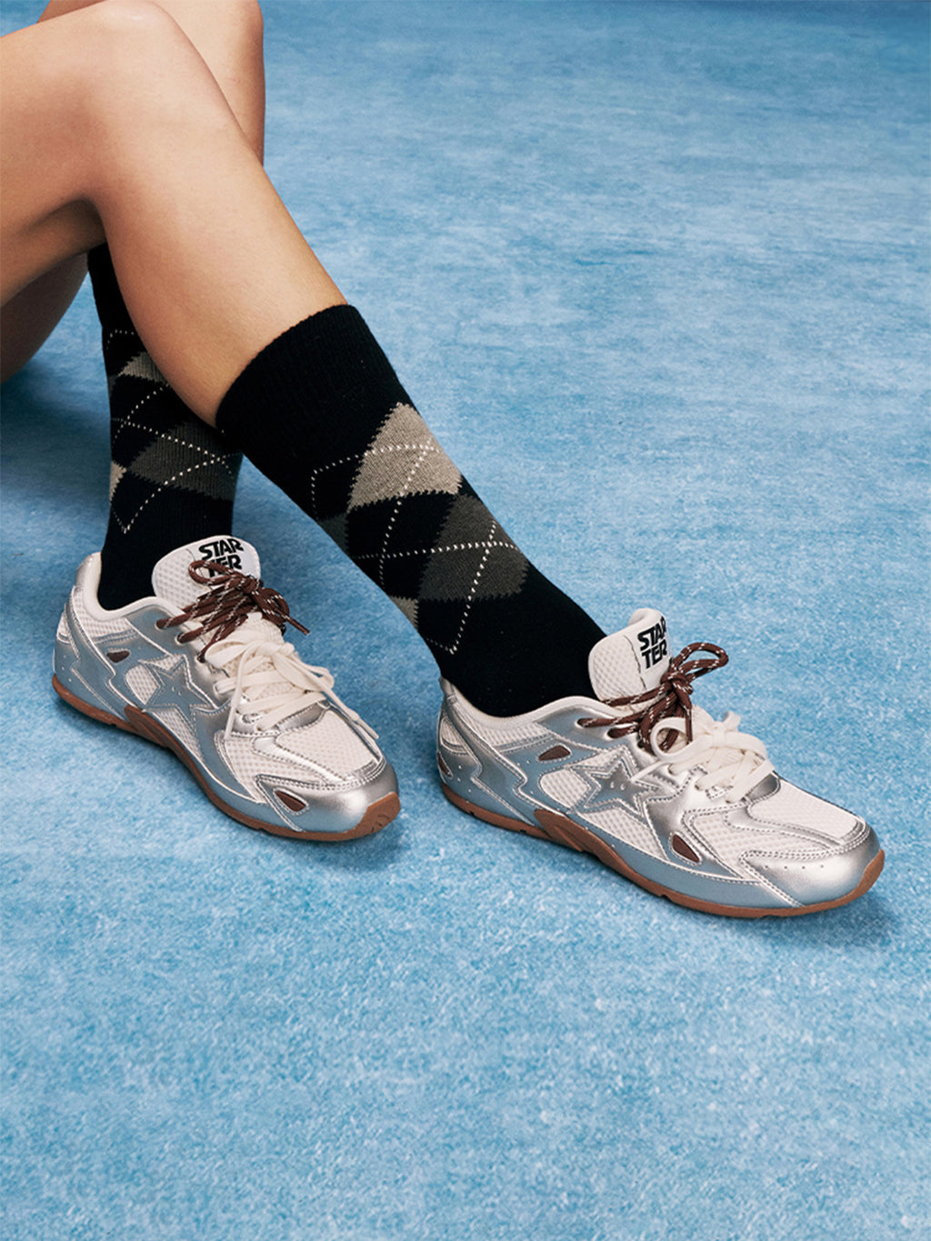 STARTER | Retro Flat Double Laces Trainer Sneaker - PSYLOS 1, STARTER | Retro Flat Double Laces Trainer Sneaker, Women's Shoes, STARTER, PSYLOS 1