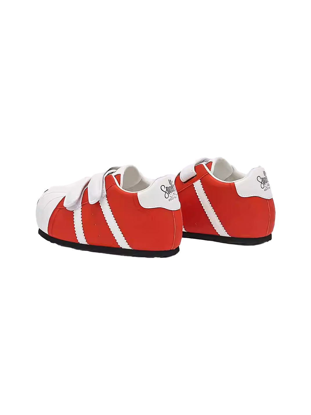 SMILEY | Shell Toe Chunky Velcro Shoes-Red&White - PSYLOS 1, SMILEY | Shell Toe Chunky Velcro Shoes-Red&White, Casual Sneakers, SMILEY, PSYLOS 1