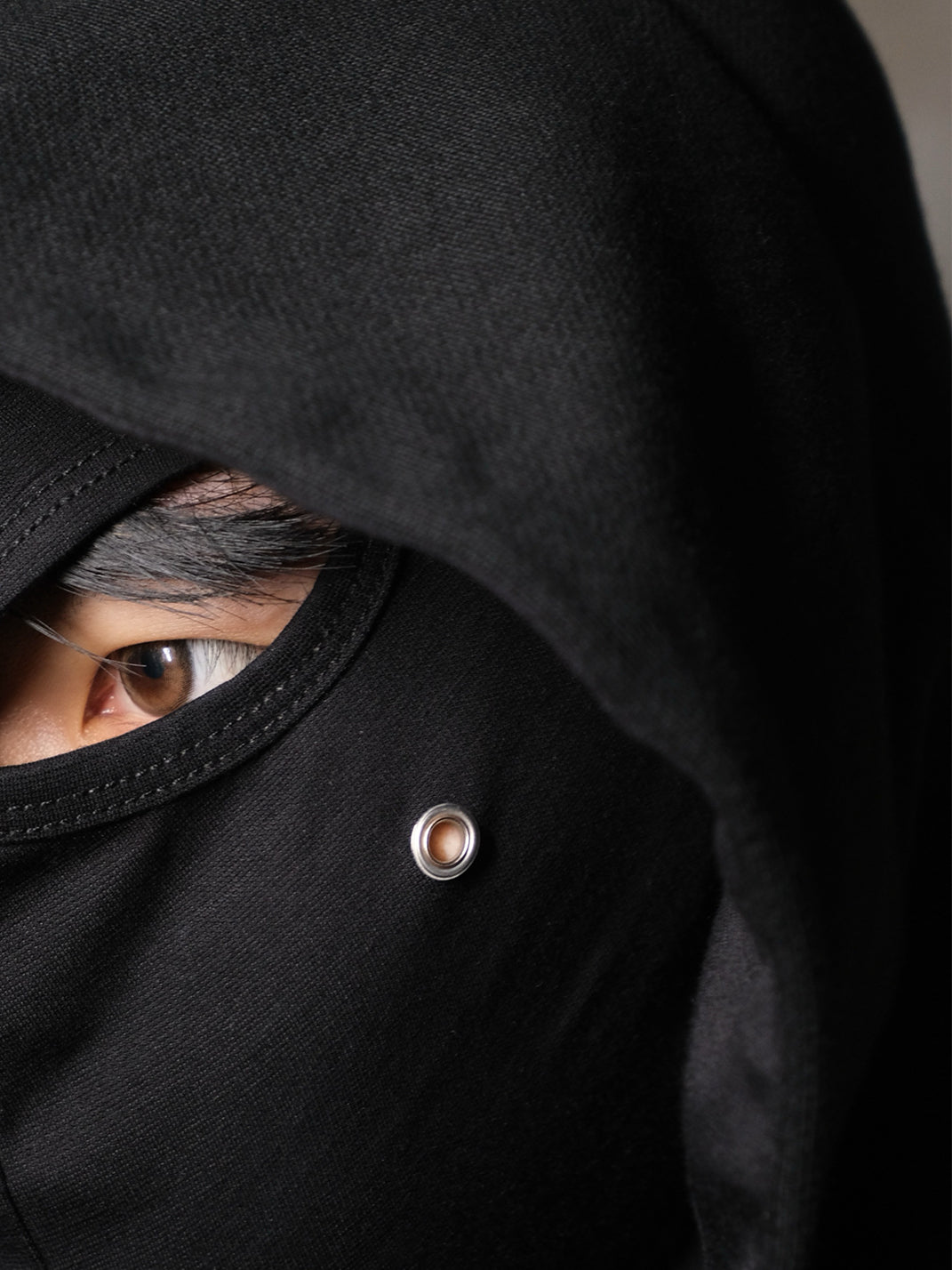 BE A DEVIL丨Embroidered Slogan Mask Oversized Hoodie - PSYLOS 1, BE A DEVIL丨Embroidered Slogan Mask Oversized Hoodie, Hoodie, BE A DEVIL, PSYLOS 1