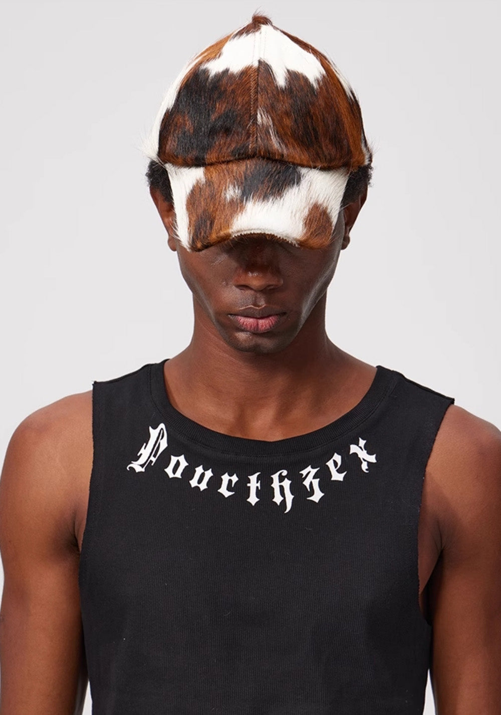 Fourth3ex丨Tri-Color Pony Hair Cow Print Cap - PSYLOS 1, Fourth3ex丨Tri-Color Pony Hair Cow Print Cap, cap, Fourth3ex, PSYLOS 1