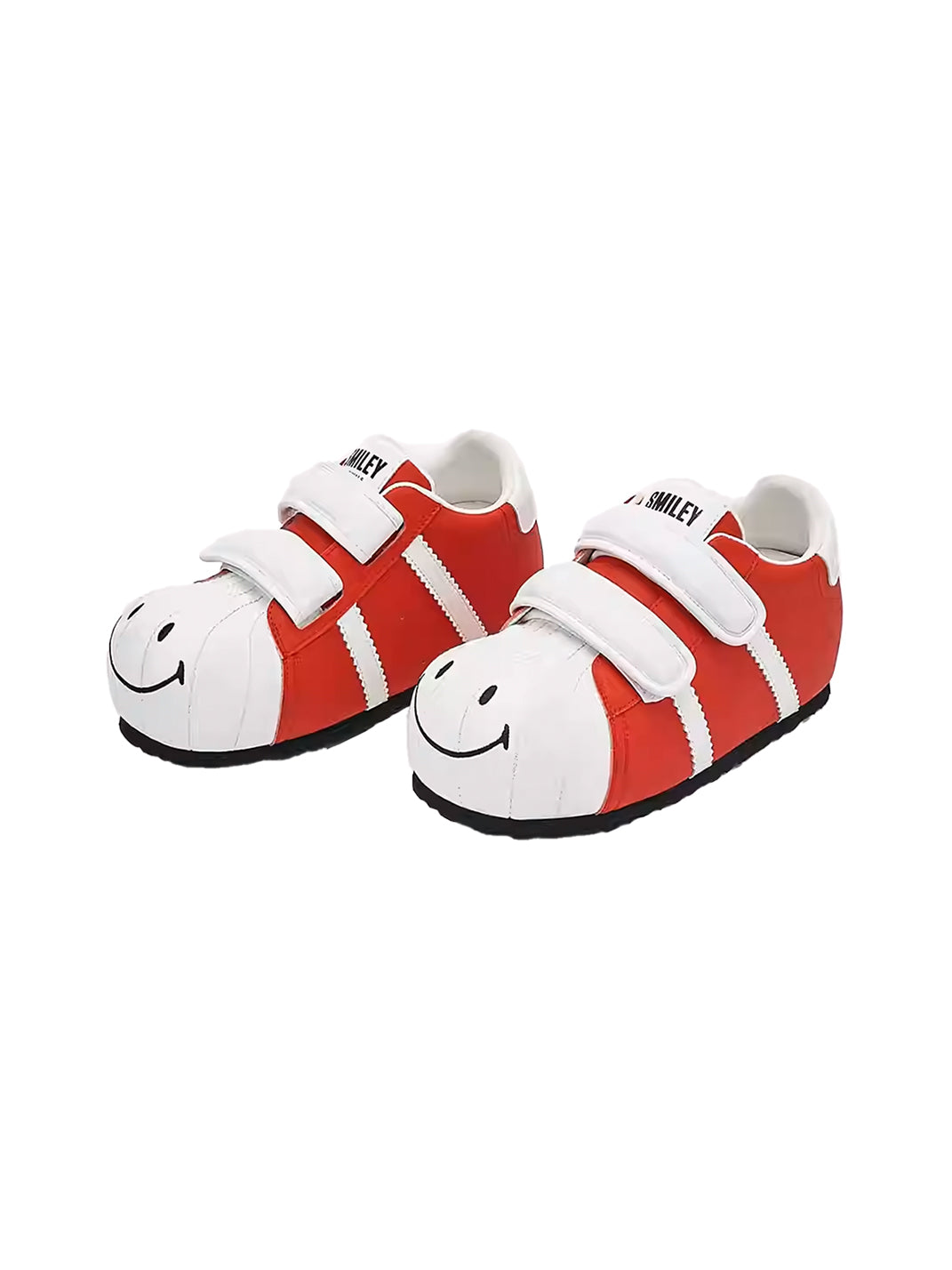SMILEY | Shell Toe Chunky Velcro Shoes-Red&White - PSYLOS 1, SMILEY | Shell Toe Chunky Velcro Shoes-Red&White, Casual Sneakers, SMILEY, PSYLOS 1