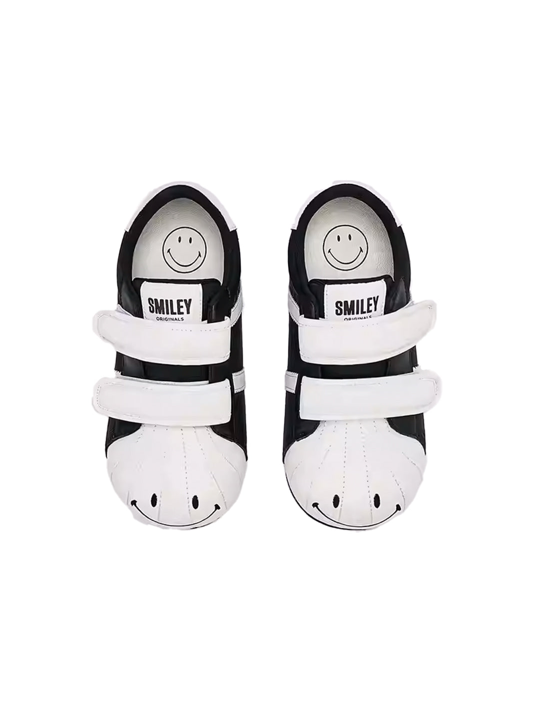 SMILEY | Shell Toe Chunky Velcro Shoes-Black - PSYLOS 1, SMILEY | Shell Toe Chunky Velcro Shoes-Black, Casual Sneakers, SMILEY, PSYLOS 1