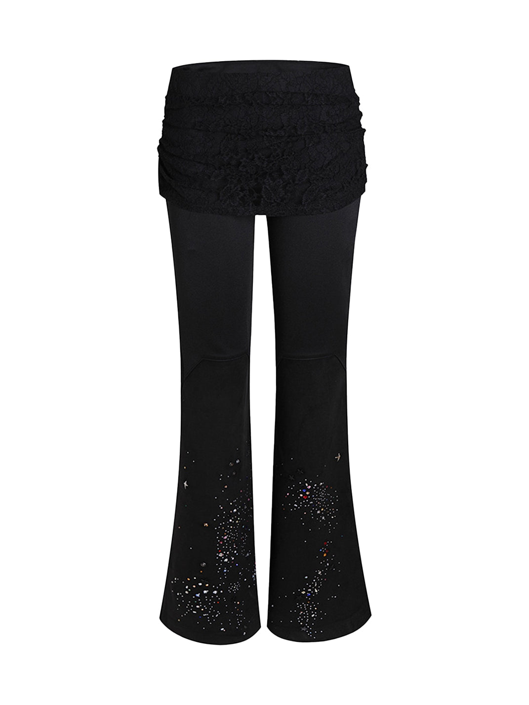 FayChui | Lace Rhinestone Flared Visual Kei Pants - PSYLOS 1, FayChui | Lace Rhinestone Flared Visual Kei Pants, Pants, FayChui, PSYLOS 1