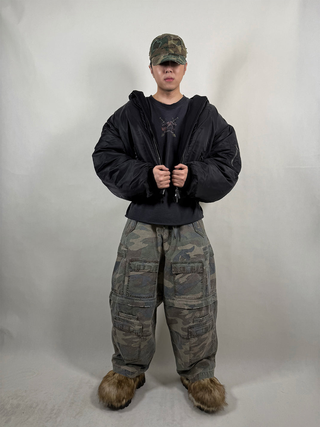 WoosterArchive | Double Layered Nylon Bomber Jacket - PSYLOS 1, WoosterArchive | Double Layered Nylon Bomber Jacket, Men's Wear, WoosterArchive, PSYLOS 1