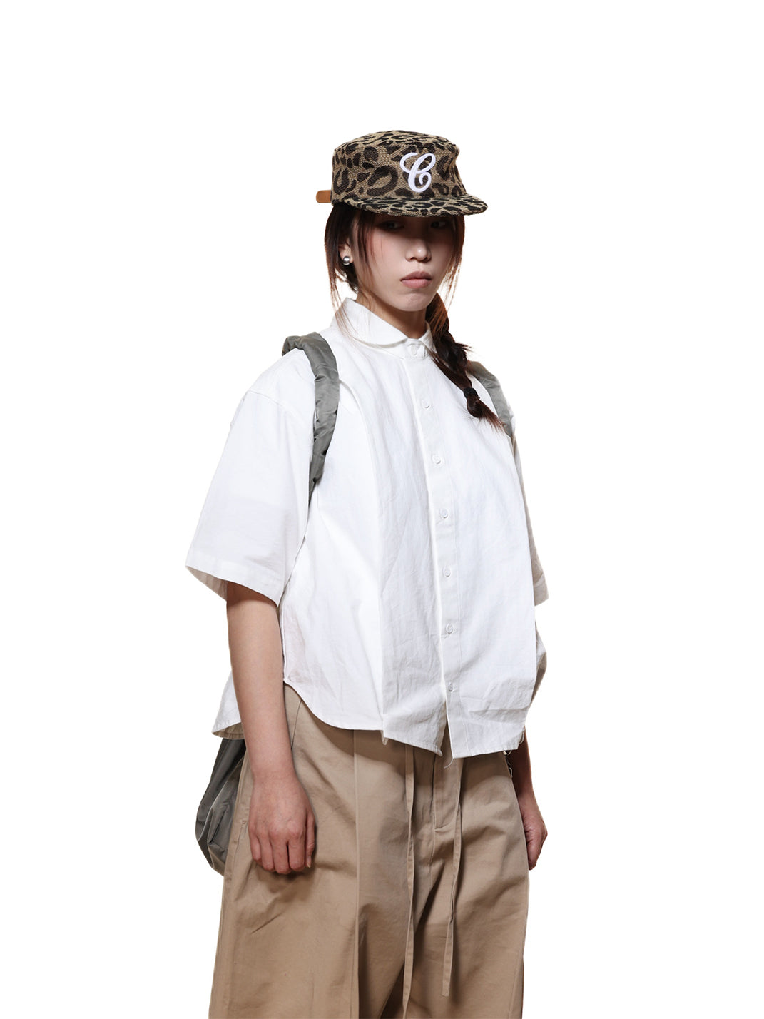 6CRAYON | Flat Brim Embroidered Baseball Cap-Leopard - PSYLOS 1, 6CRAYON | Flat Brim Embroidered Baseball Cap-Leopard, Hat, 6CRAYON•JAPAN, PSYLOS 1
