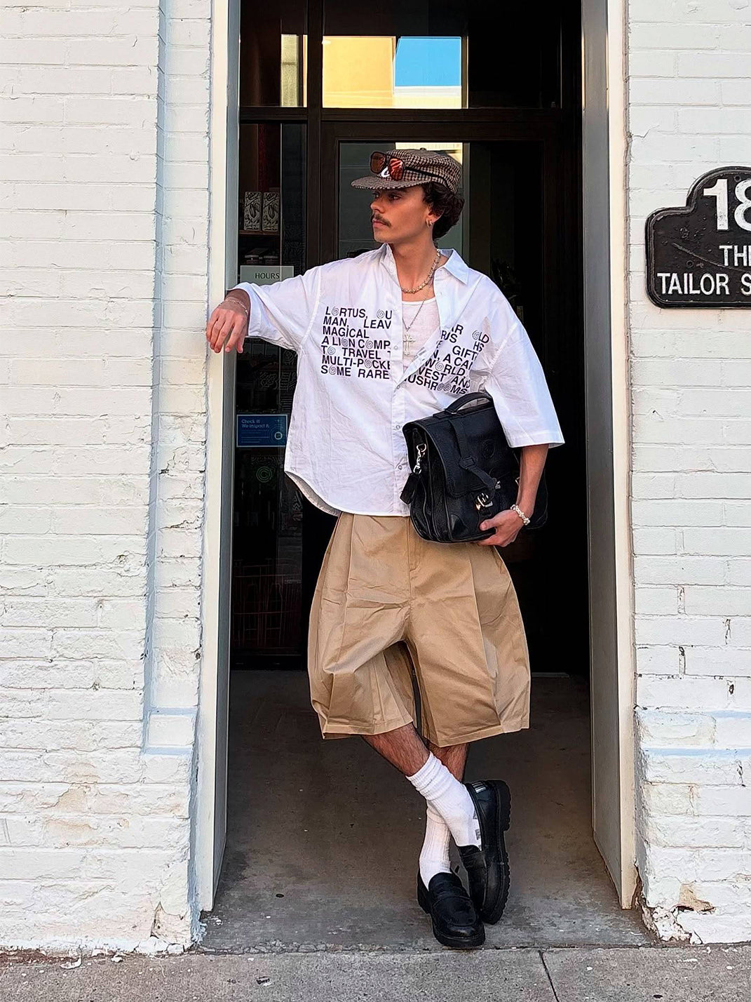 6CRAYON | Dune Drapers Loose Fit Shorts - Khaki - PSYLOS 1, 6CRAYON | Dune Drapers Loose Fit Shorts - Khaki, Men's Wear, 6CRAYON, PSYLOS 1