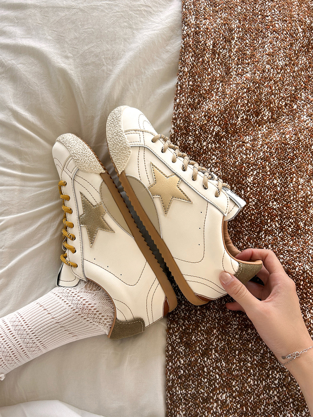 EBLAN | Star Retro Trainer With Unmatched Laces - PSYLOS 1, EBLAN | Star Retro Trainer With Unmatched Laces, Racing Trainers, EBLAN, PSYLOS 1