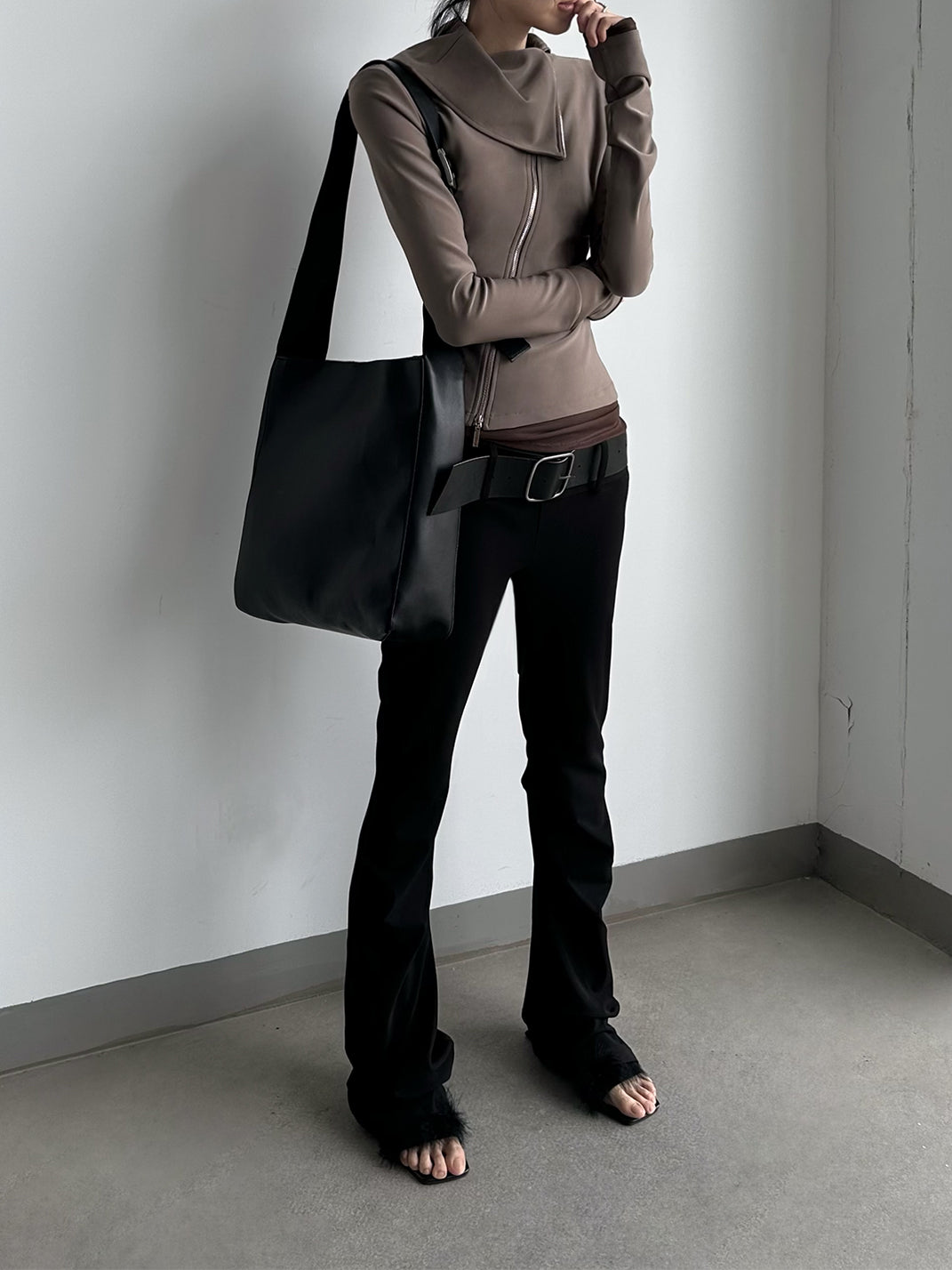 COMMONCE.NET | "Axis Fold Silhouette No. 1" Asymmetrical Zipper Jacket - PSYLOS 1, COMMONCE.NET | "Axis Fold Silhouette No. 1" Asymmetrical Zipper Jacket, Women's Wear, COMMONCE.NET•JAPAN, PSYLOS 1