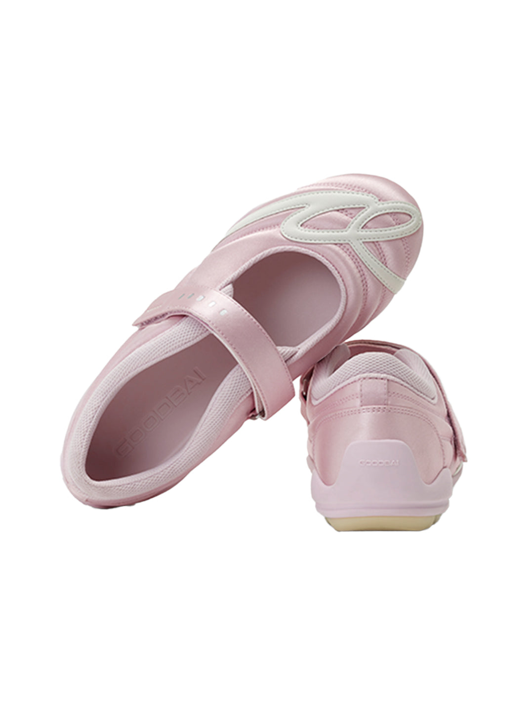 GOODBAI | Hybrid Soccer Ballet Velcro Satin Trainer-Pink - PSYLOS 1, GOODBAI | Hybrid Soccer Ballet Velcro Satin Trainer-Pink, Women's Shoes, GOODBAI, PSYLOS 1