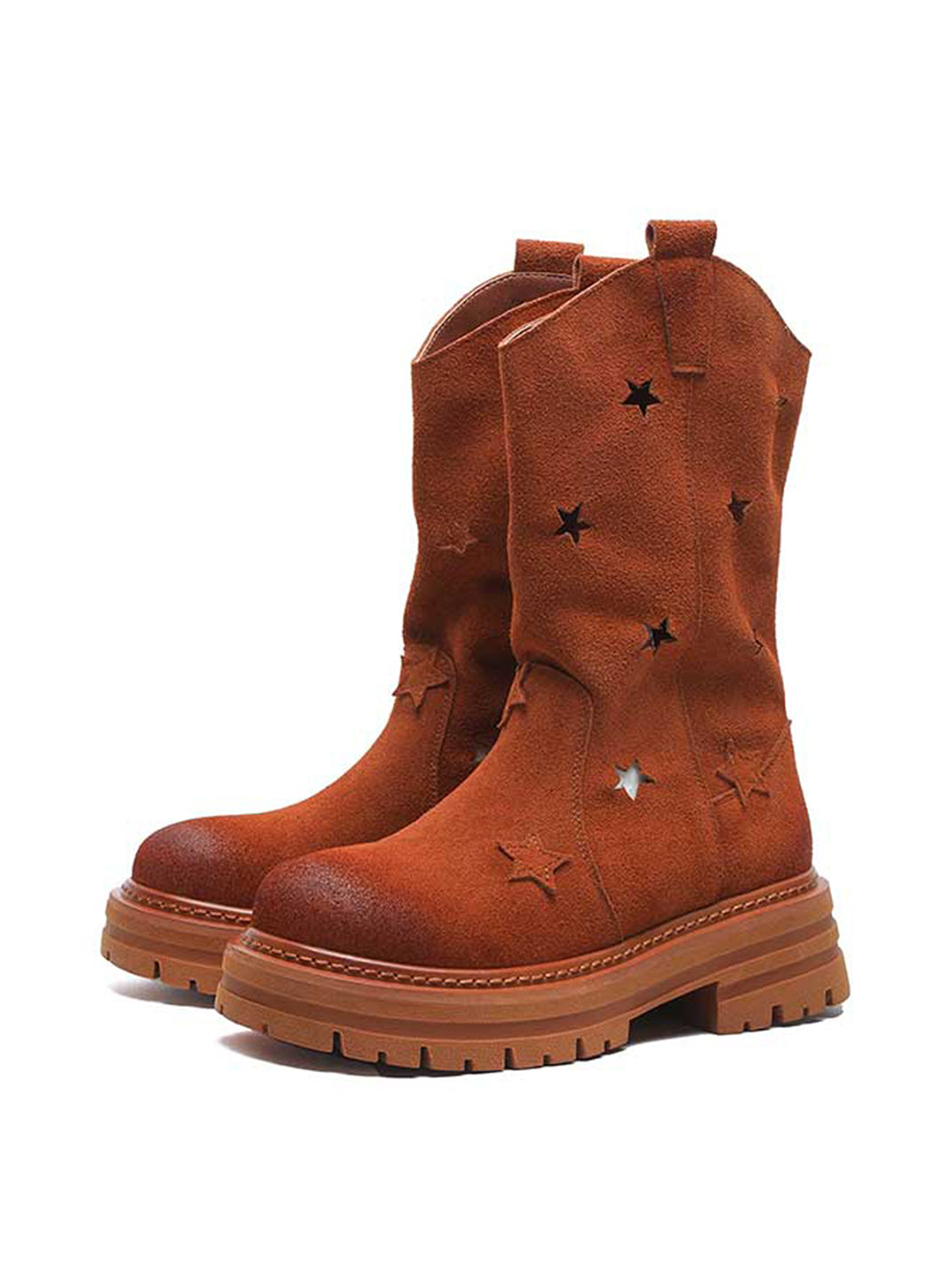 GSL | Suede Star Cut-Out Boots - PSYLOS 1, GSL | Suede Star Cut-Out Boots, Women's Shoes, GSL, PSYLOS 1