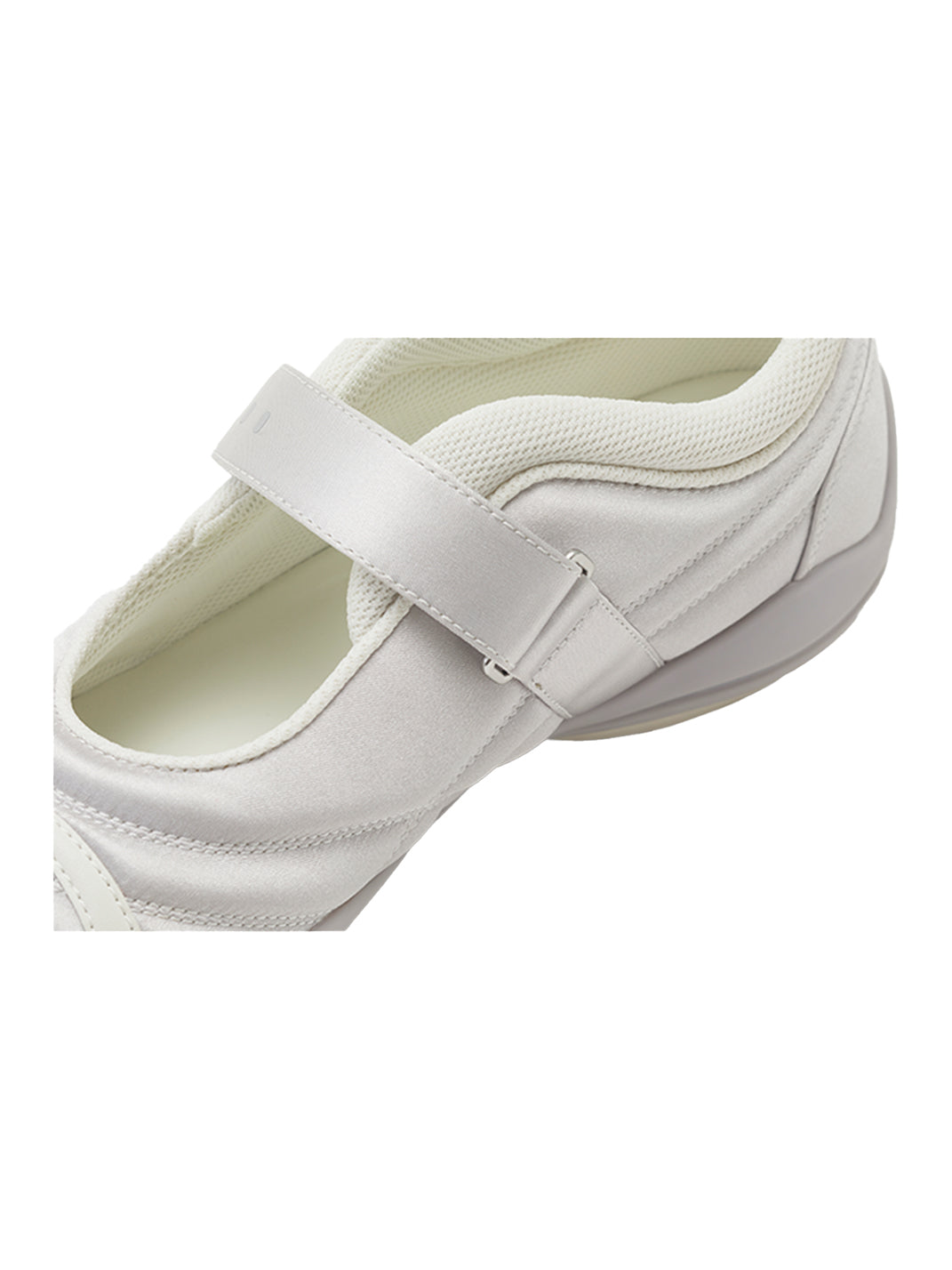 GOODBAI | Hybrid Soccer Ballet Velcro Satin Trainer-White - PSYLOS 1, GOODBAI | Hybrid Soccer Ballet Velcro Satin Trainer-White, Women's Shoes, GOODBAI, PSYLOS 1
