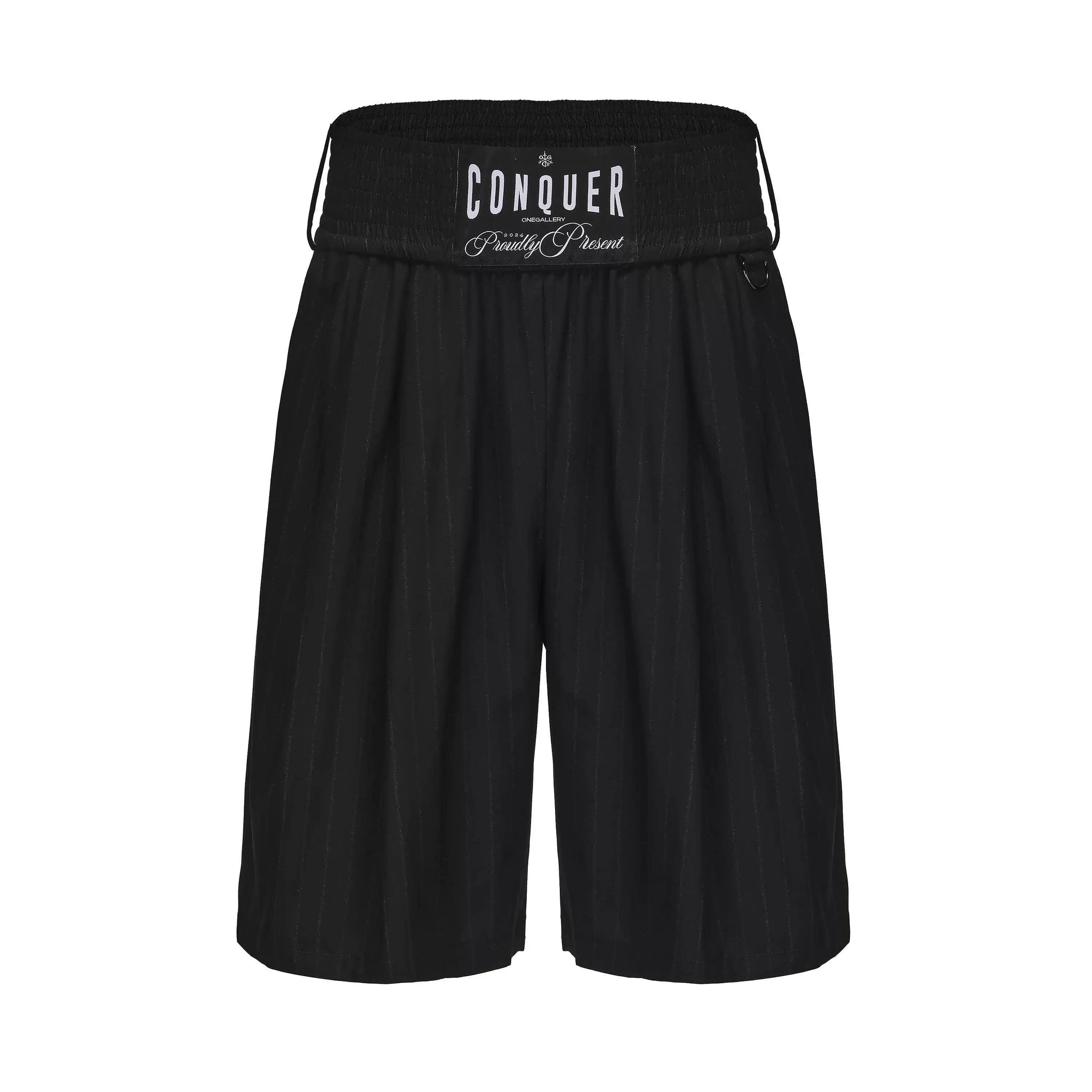 Wool-Blend Boxing Waist Suit Shorts