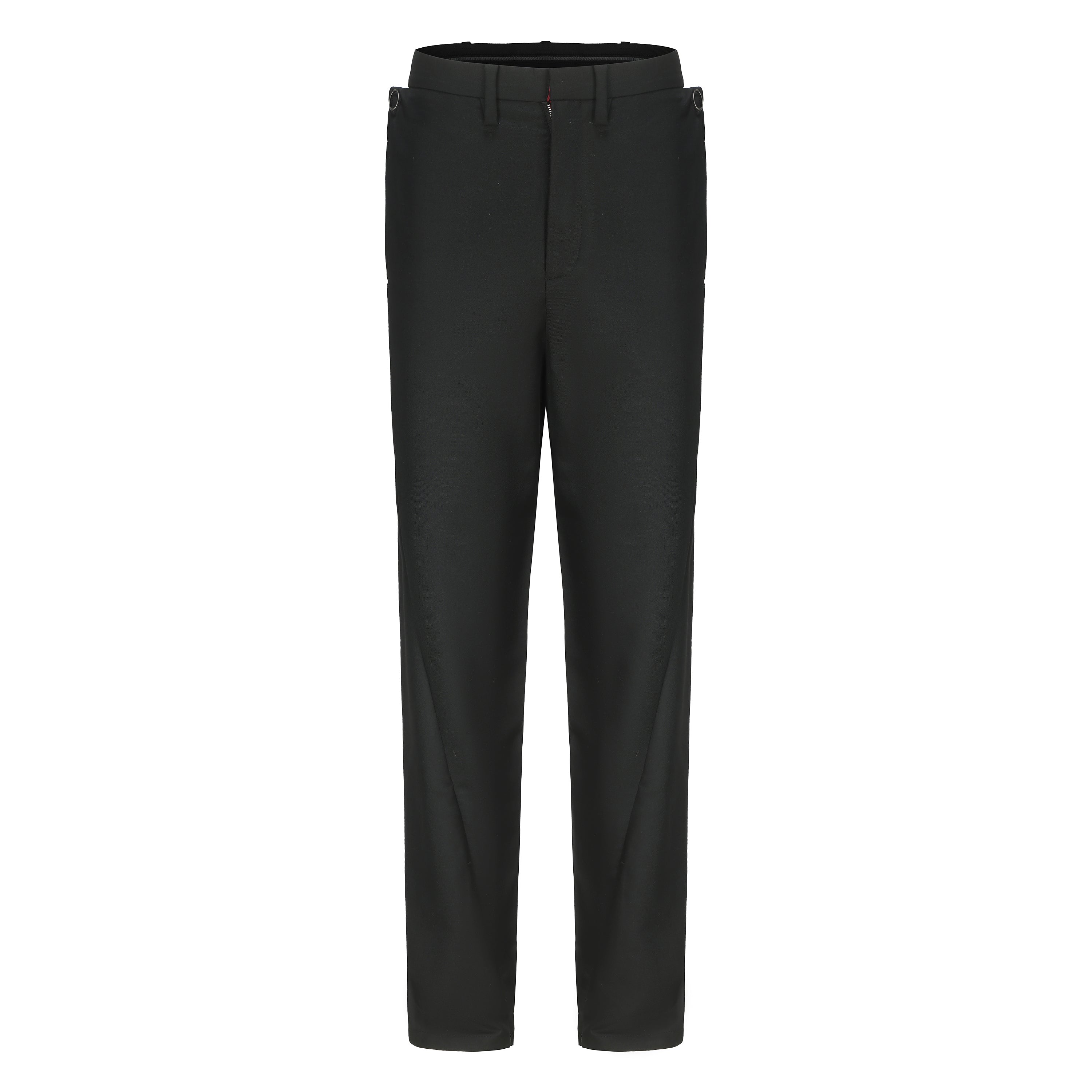 Classic Black Wool-Blend Slim-Fit Suit Pants