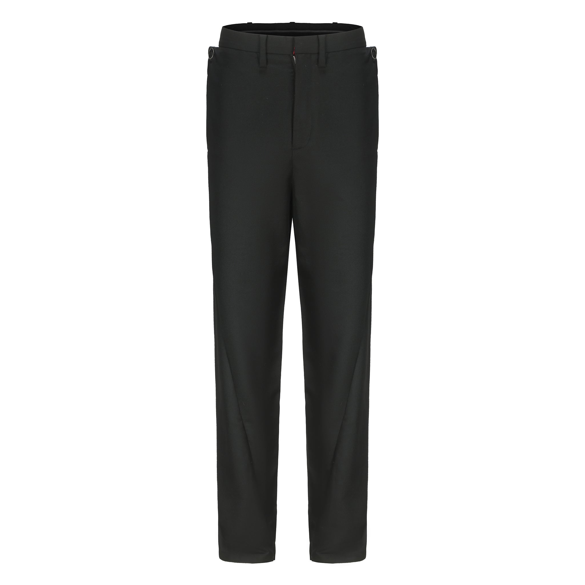 Classic Black Wool-Blend Slim-Fit Suit Pants