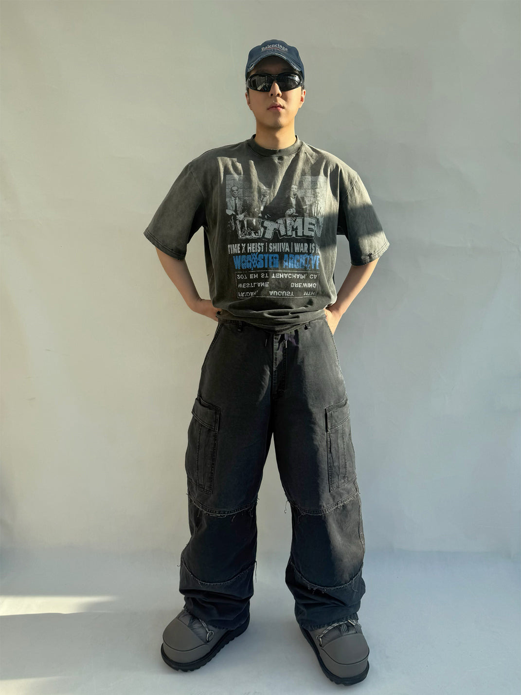 WoosterArchive | “V & Saltburn" Washed Heavyweight Cotton T-Shirt - PSYLOS 1, WoosterArchive | “V & Saltburn" Washed Heavyweight Cotton T-Shirt, Men's Wear, WoosterArchive, PSYLOS 1