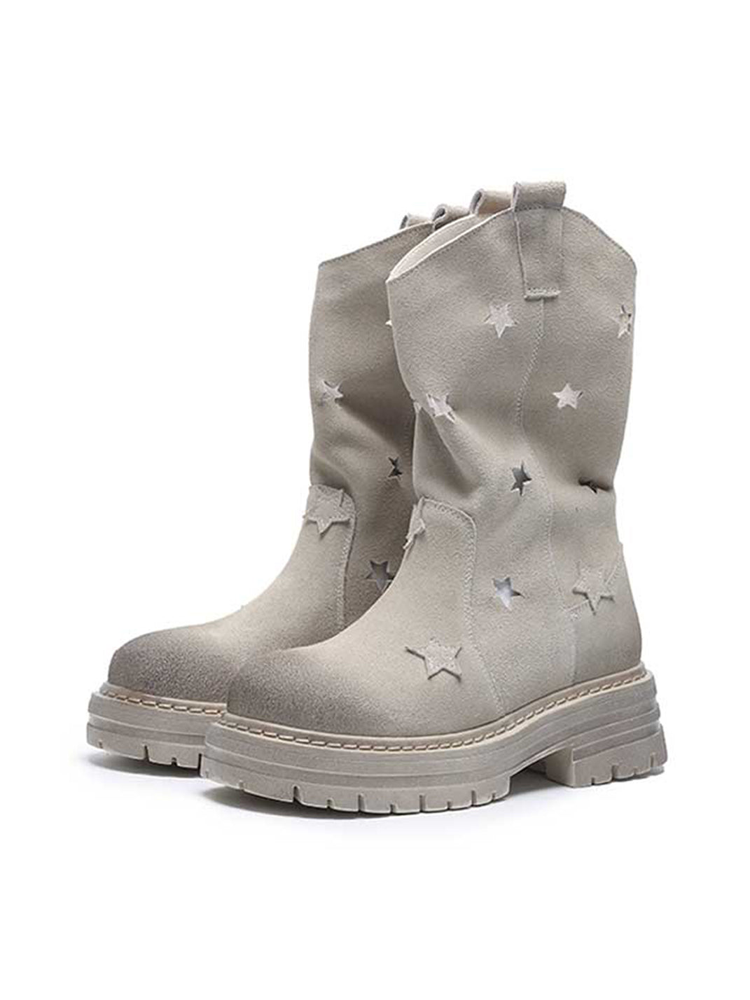 GSL | Suede Star Cut-Out Boots - PSYLOS 1, GSL | Suede Star Cut-Out Boots, Women's Shoes, GSL, PSYLOS 1