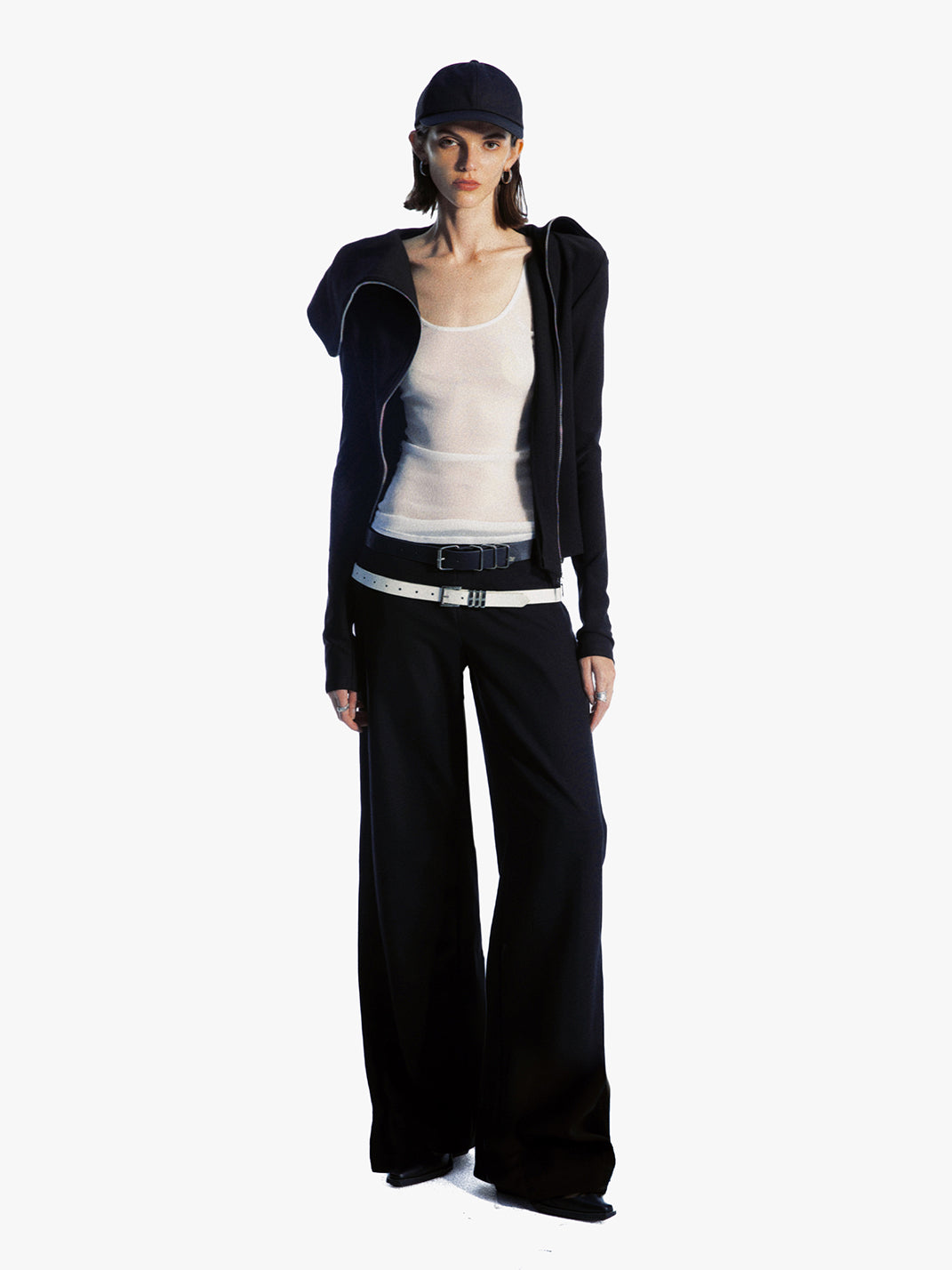 COMMONCE.NET | "Axis Fold Silhouette No. 1" Asymmetrical Zipper Jacket - PSYLOS 1, COMMONCE.NET | "Axis Fold Silhouette No. 1" Asymmetrical Zipper Jacket, Women's Wear, COMMONCE.NET•JAPAN, PSYLOS 1