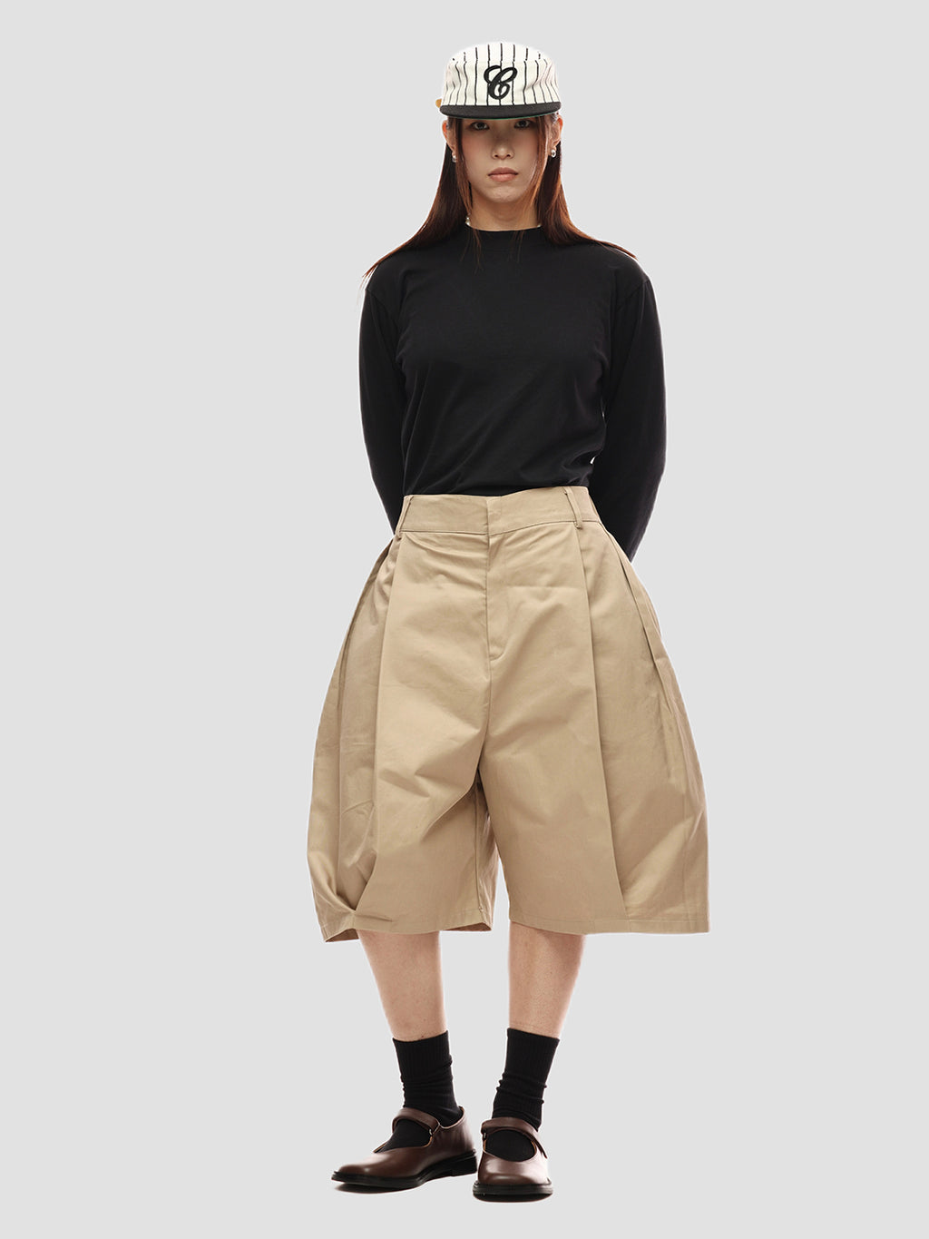 6CRAYON | Dune Drapers Loose Fit Shorts - Khaki - PSYLOS 1, 6CRAYON | Dune Drapers Loose Fit Shorts - Khaki, Men's Wear, 6CRAYON, PSYLOS 1