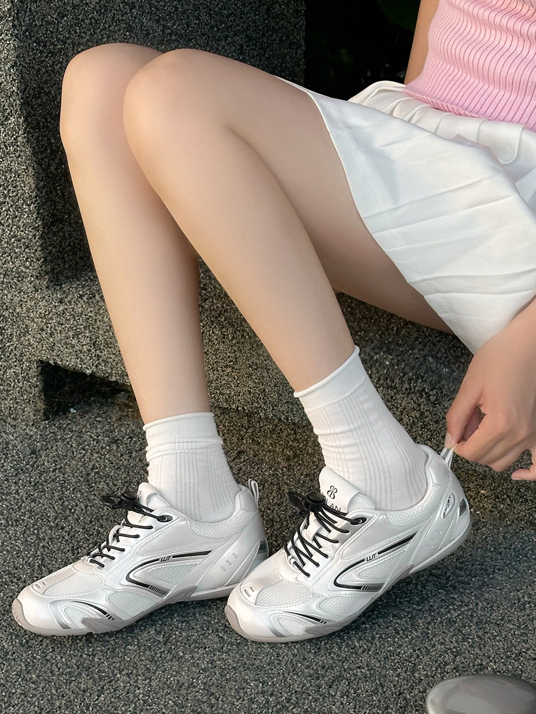 EBLAN | ”Aerodynamics” Quick Lace Racing Trainer-White - PSYLOS 1, EBLAN | ”Aerodynamics” Quick Lace Racing Trainer-White, Racing Trainers, EBLAN, PSYLOS 1