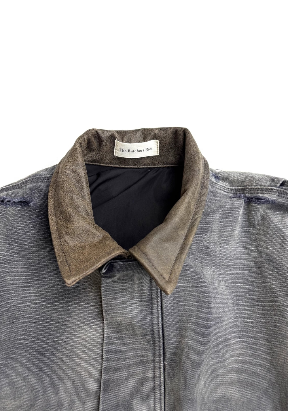 TBR-J22 Distressed Canvas Jacket - Leather Trim - PSYLOS 1, TBR-J22 Distressed Canvas Jacket - Leather Trim, Jackets, TBR, PSYLOS 1
