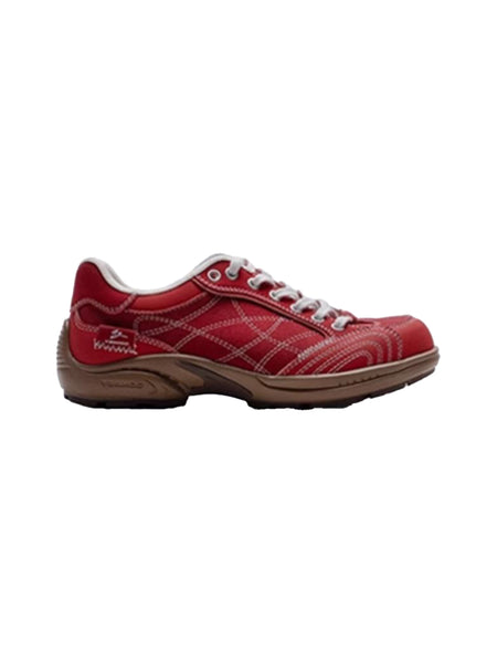 MULE DONKEY | "Downforce" Retro Stitchwork Racing Trainer - Red - PSYLOS 1, MULE DONKEY | "Downforce" Retro Stitchwork Racing Trainer - Red, Unisex Shoes, MULE DONKEY, PSYLOS 1