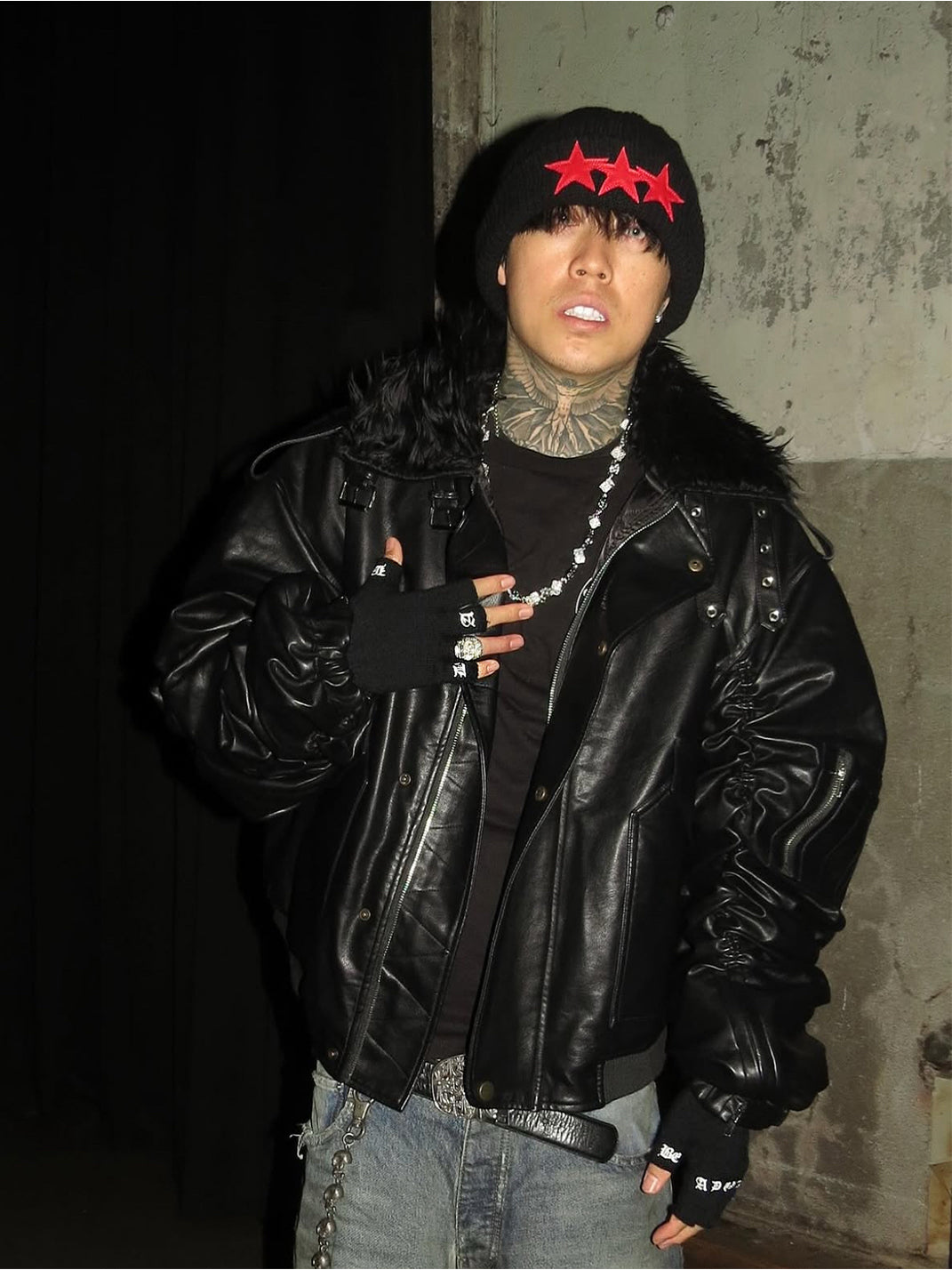 BE A DEVIL丨Sanskrit Fingerless Gloves Punk Style - PSYLOS 1, BE A DEVIL丨Sanskrit Fingerless Gloves Punk Style, Accessories, BE A DEVIL, PSYLOS 1