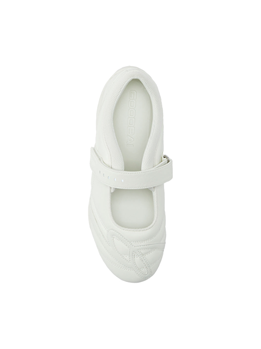 GOODBAI | Hybrid Soccer Ballet Velcro Leather Trainer-White - PSYLOS 1, GOODBAI | Hybrid Soccer Ballet Velcro Leather Trainer-White, Women's Shoes, GOODBAI, PSYLOS 1