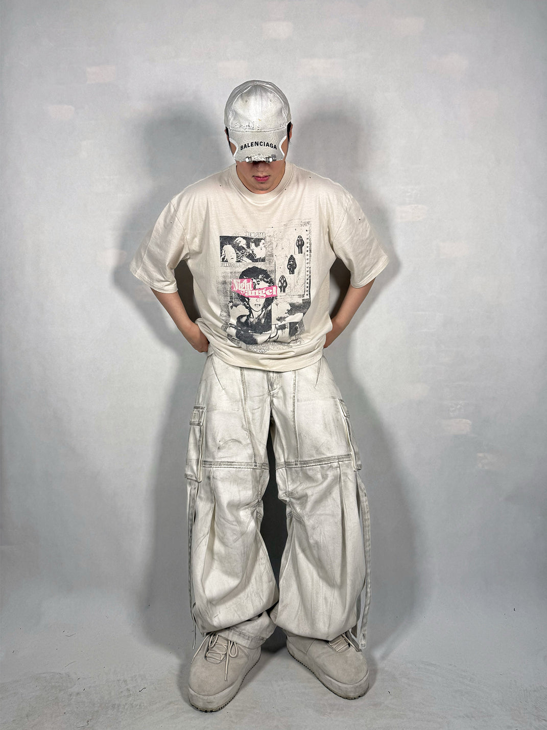 WoosterArchive | “Night Angle" Washed Heavyweight Cotton T-Shirt - PSYLOS 1, WoosterArchive | “Night Angle" Washed Heavyweight Cotton T-Shirt, Men's Wear, WoosterArchive, PSYLOS 1