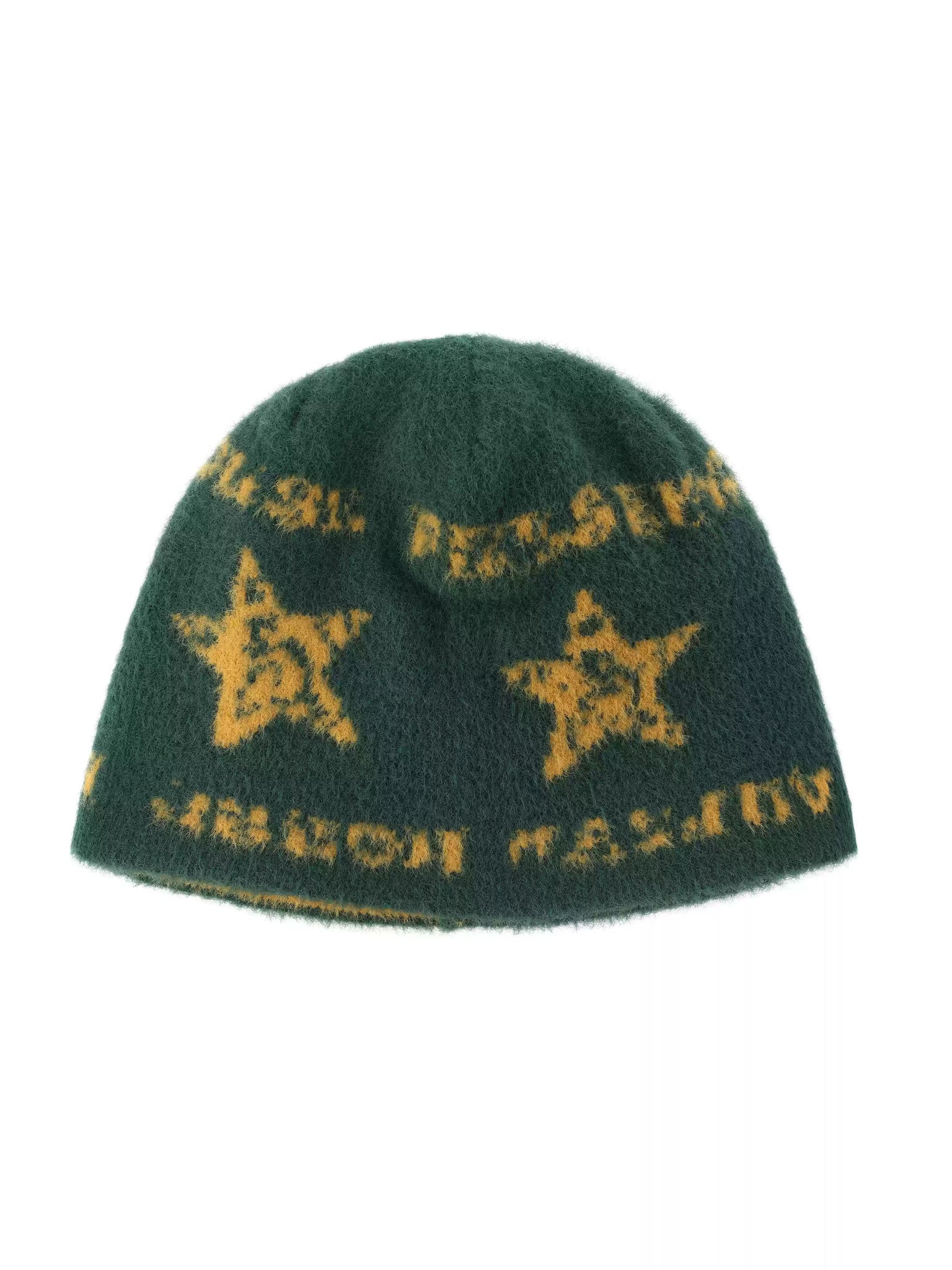 Green Star Knit Beanie