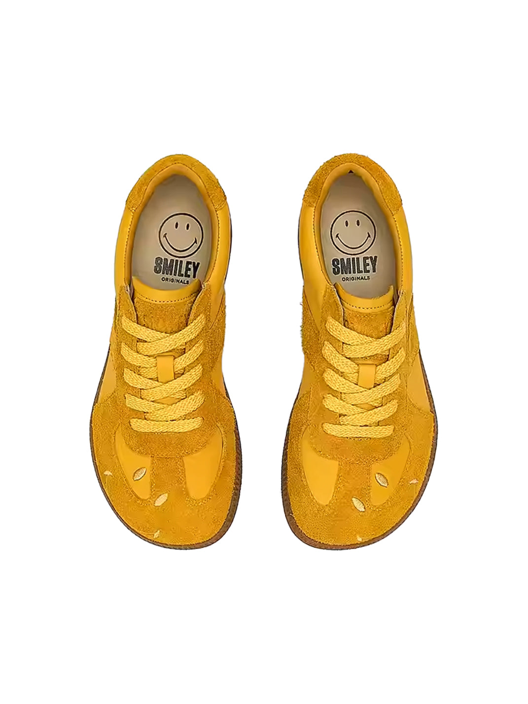 SMILEY | Mango Toe Retro Casual Sneakers-Yellow - PSYLOS 1, SMILEY | Mango Toe Retro Casual Sneakers-Yellow, Retro Trainers, SMILEY, PSYLOS 1