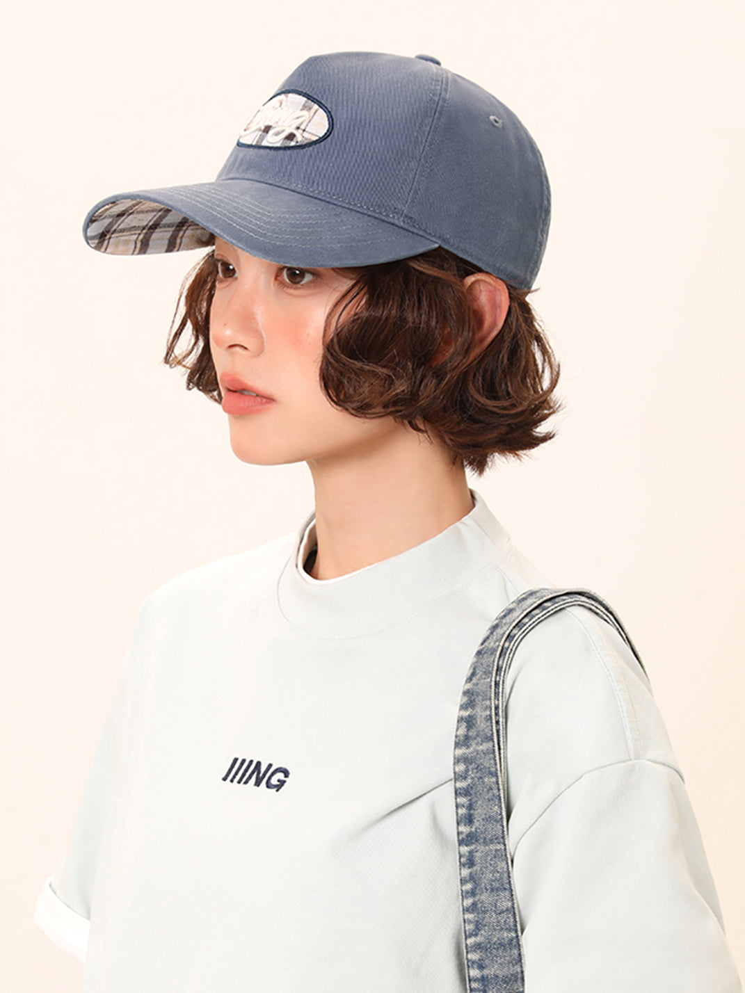 IIING | PlaidPop Curved Brim Baseball Cap - PSYLOS 1, IIING | PlaidPop Curved Brim Baseball Cap, Accessories, IIING, PSYLOS 1