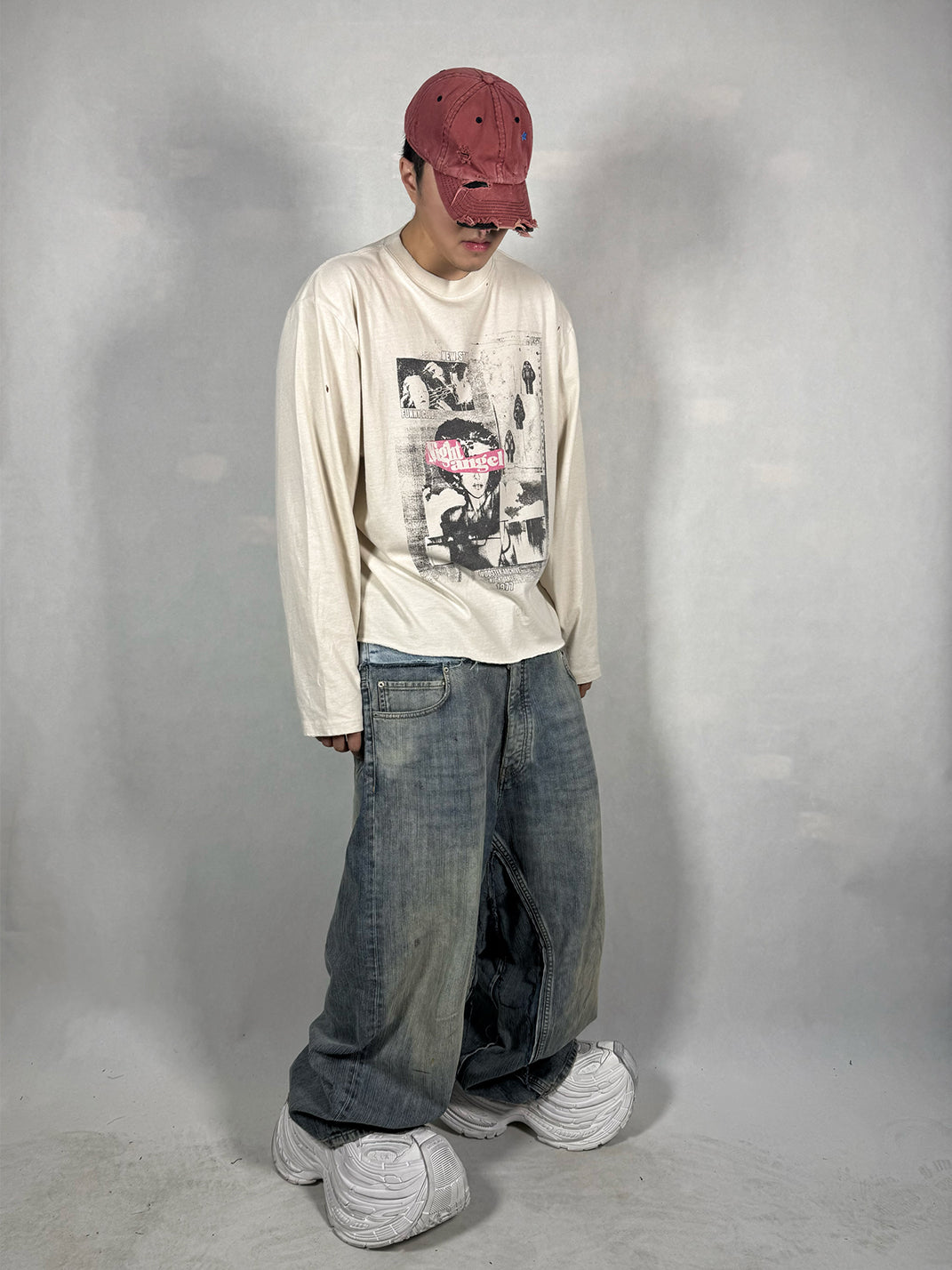 WoosterArchive | “Night Angle" Washed Heavyweight Cotton T-Shirt - PSYLOS 1, WoosterArchive | “Night Angle" Washed Heavyweight Cotton T-Shirt, Men's Wear, WoosterArchive, PSYLOS 1